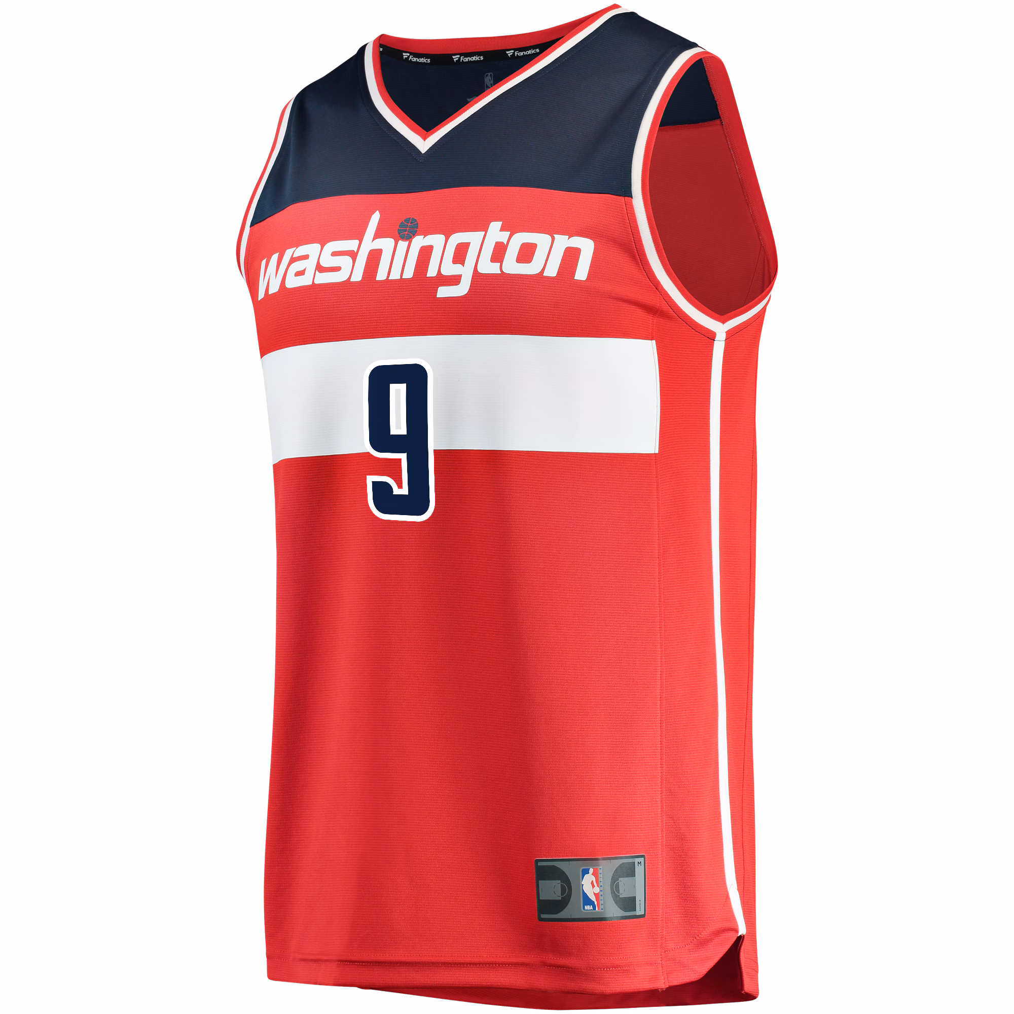 Deni Avdija Washington Wizards Fanatics 2020 NBA Draft First Round Pick Fast Break Replica Jersey Red - Icon Edition