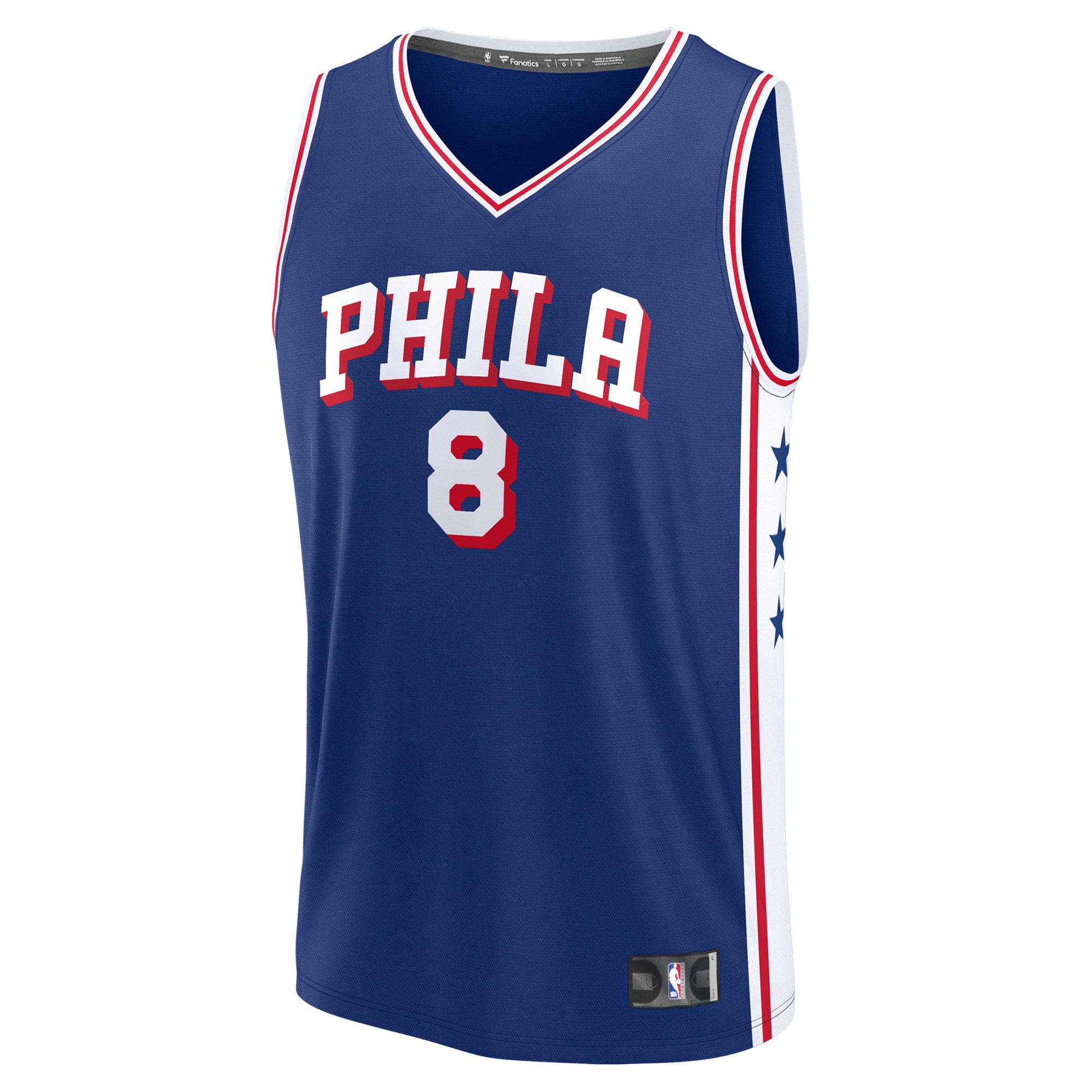 Paul George Philadelphia 76ers Fanatics Fast Break Replica Player Jersey - Icon Edition - Royal