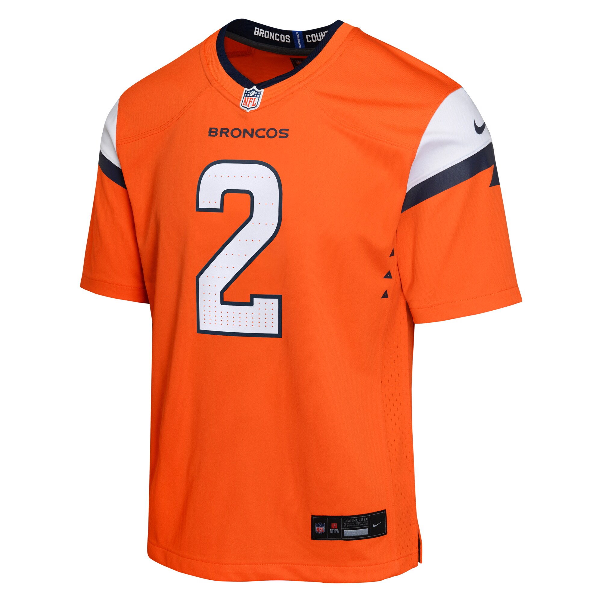 Patrick Surtain II Denver Broncos Nike Youth Mile High Collection Game Jersey - Orange