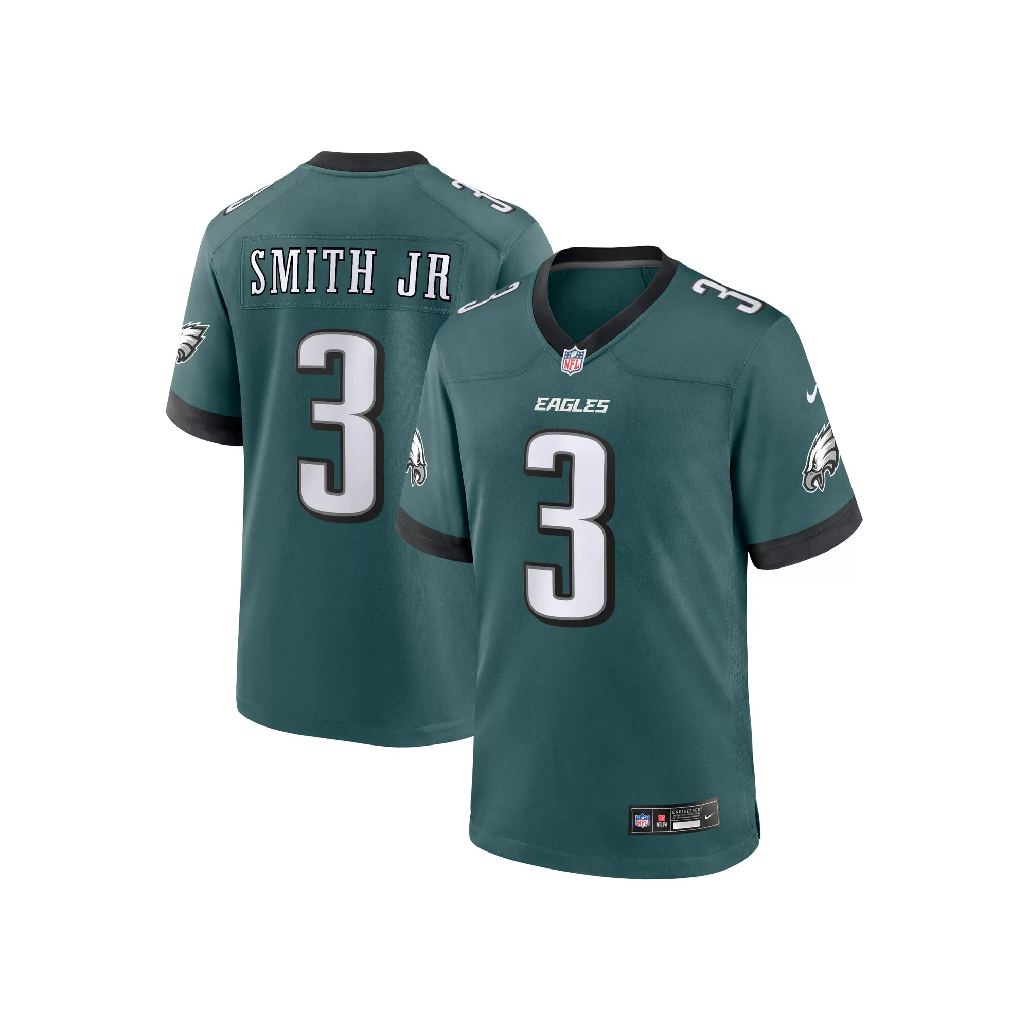 Men's Nike Nolan Smith Midnight Green Philadelphia Eagles Team Game Jersey