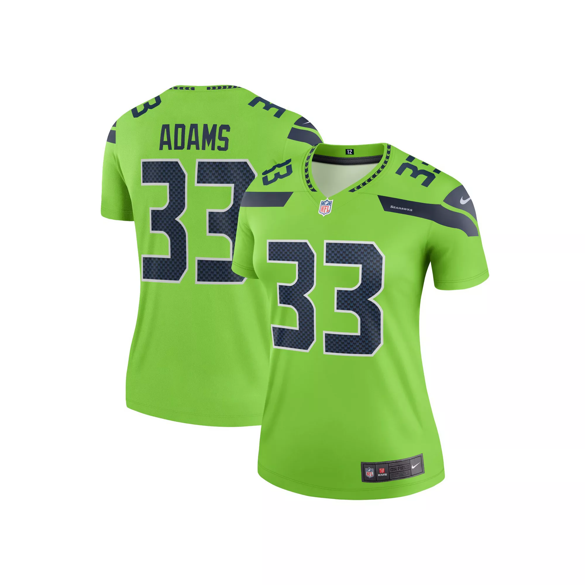 Women's Nike Jamal Adams Neon Green Seattle Seahawks Legend Jersey