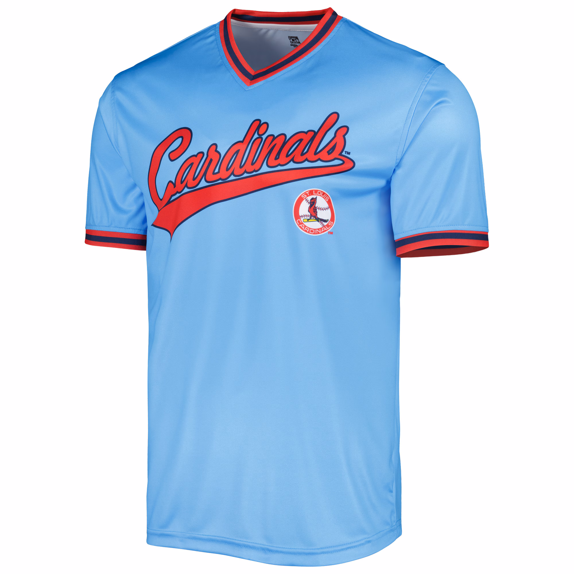 St. Louis Cardinals Stitches Cooperstown Collection Team Jersey - Light Blue