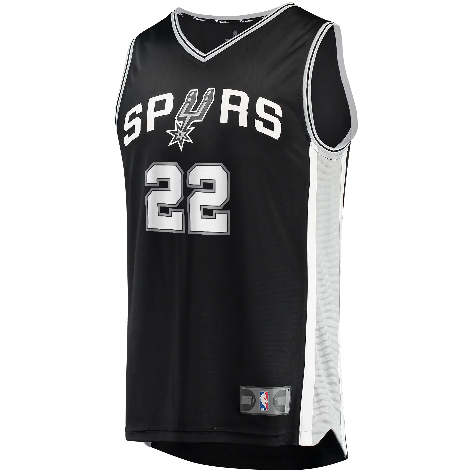 Men's Fanatics Malaki Branham Black San Antonio Spurs Fast Break Replica Player Jersey - Icon Edition