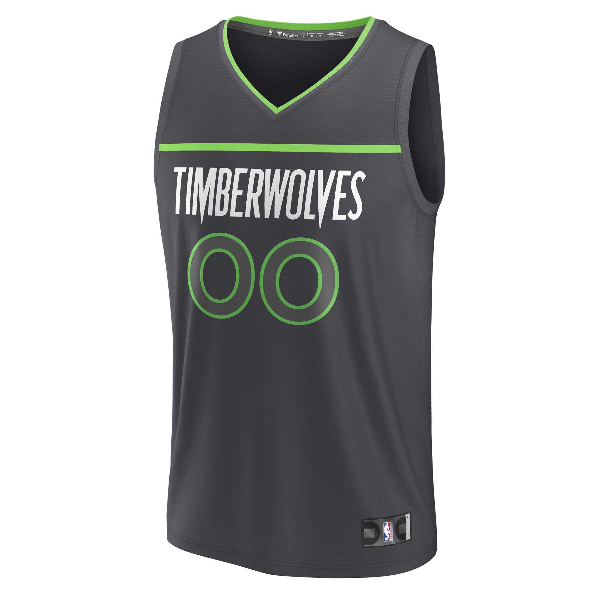 Minnesota Timberwolves Fanatics Custom Fast Break Jersey - Statement Edition - Black