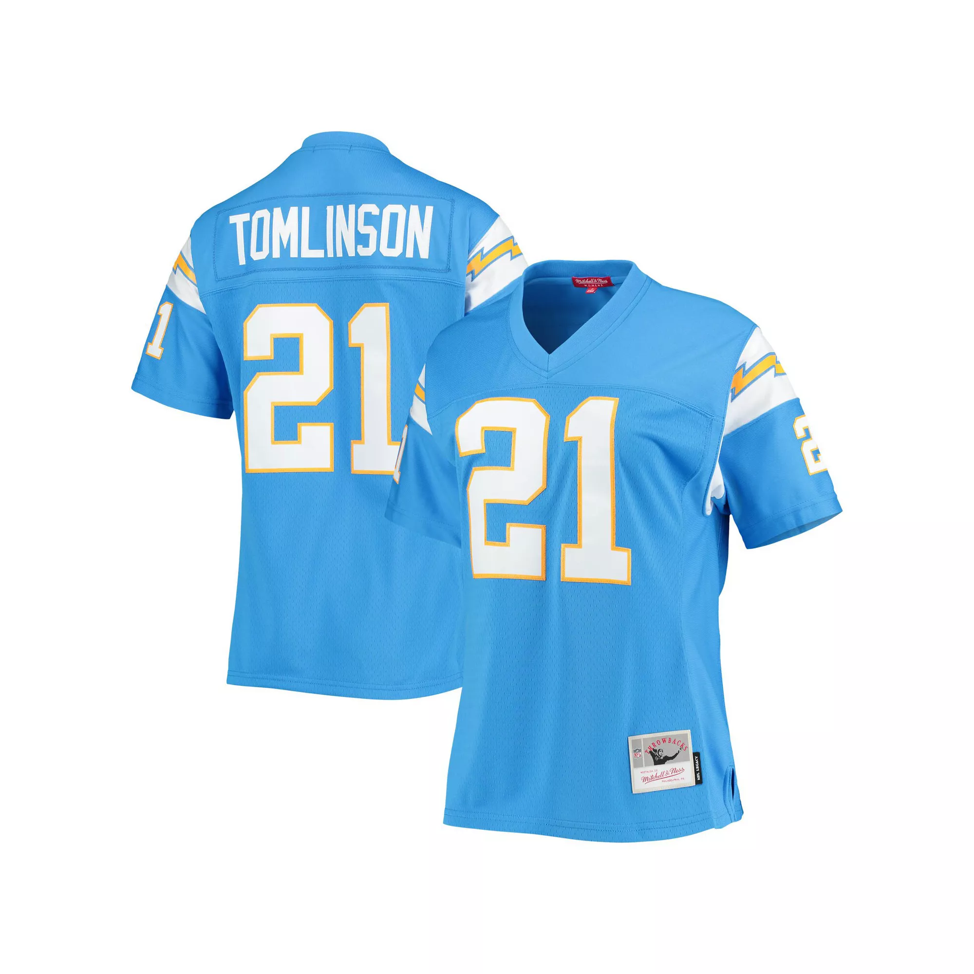 Women's Mitchell & Ness LaDainian Tomlinson Powder Blue Los Angeles Chargers Legacy Replica Player Jersey