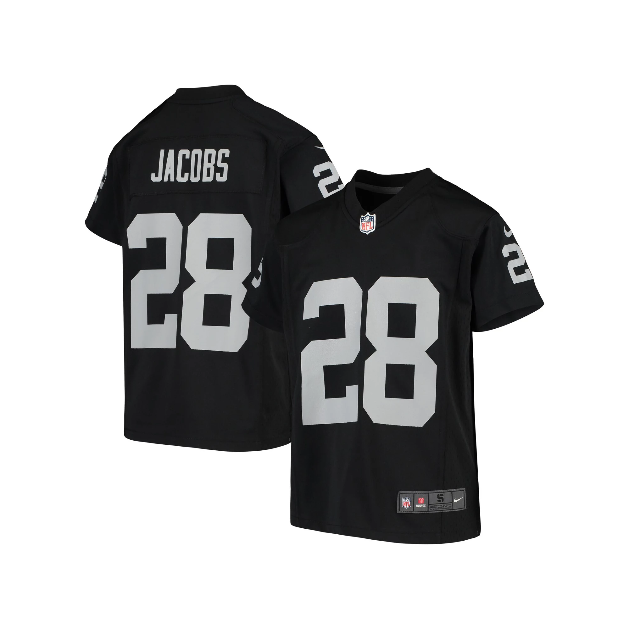 Youth Nike Josh Jacobs Black Las Vegas Raiders Game Jersey