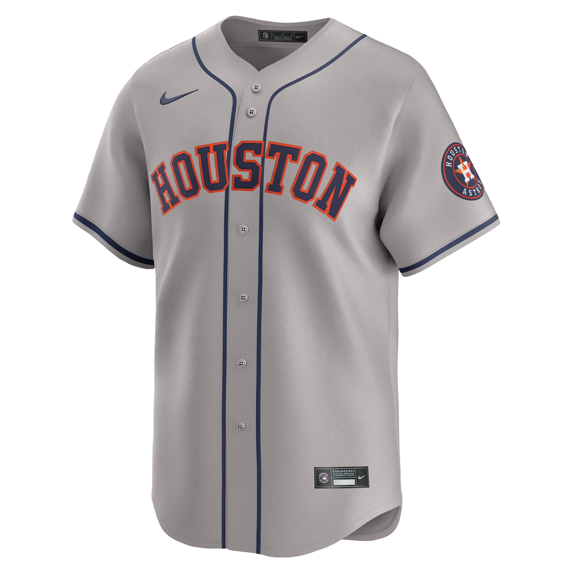 Men's Nike Gray Houston Astros Away Limited Jersey