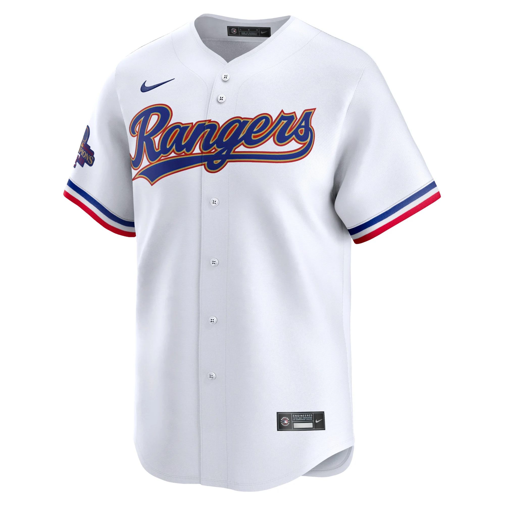 Men's Nike Nathaniel Lowe White Texas Rangers 2024 Gold Collection Limited Player Jersey