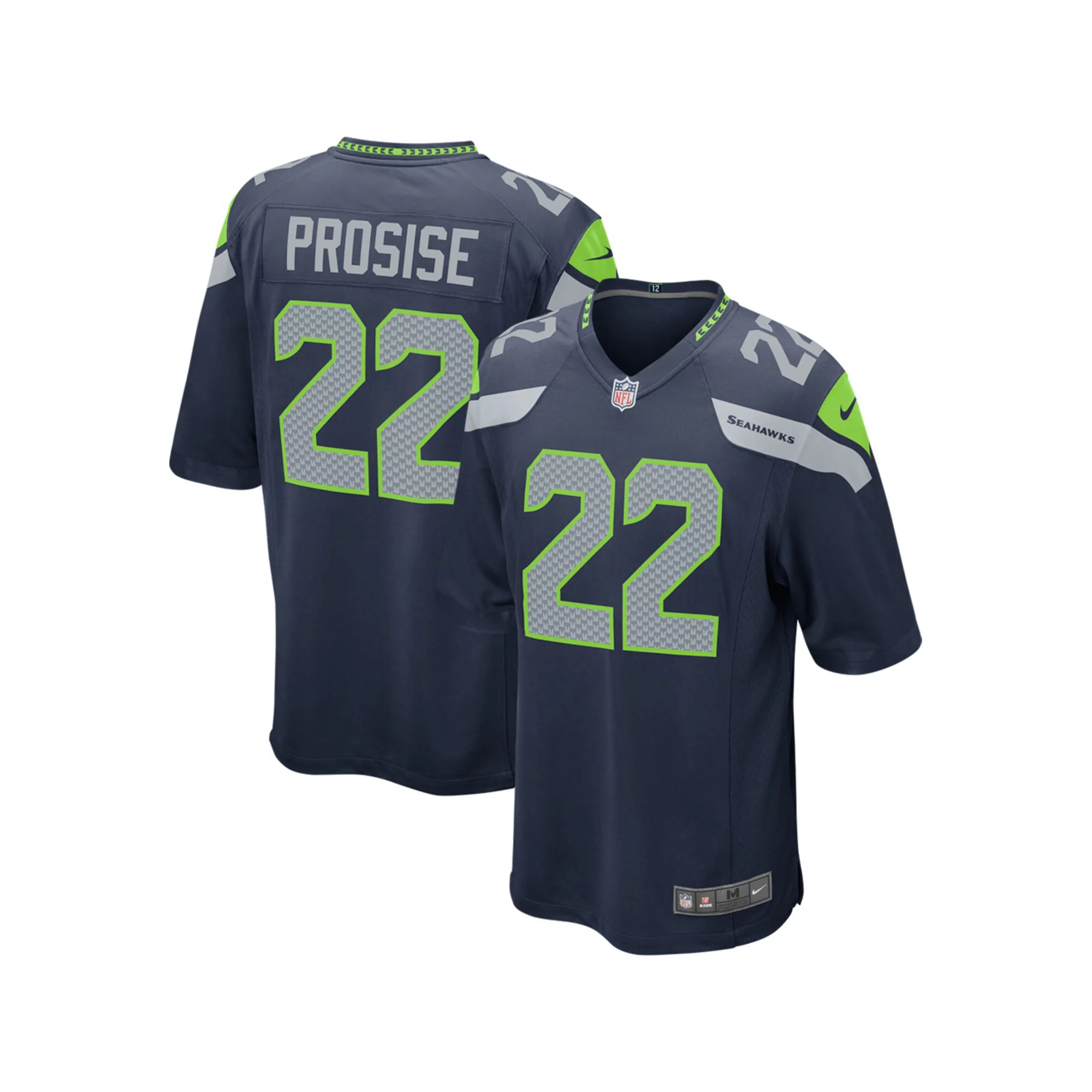 Youth Nike C.J. Prosise College Navy Seattle Seahawks Game Jersey