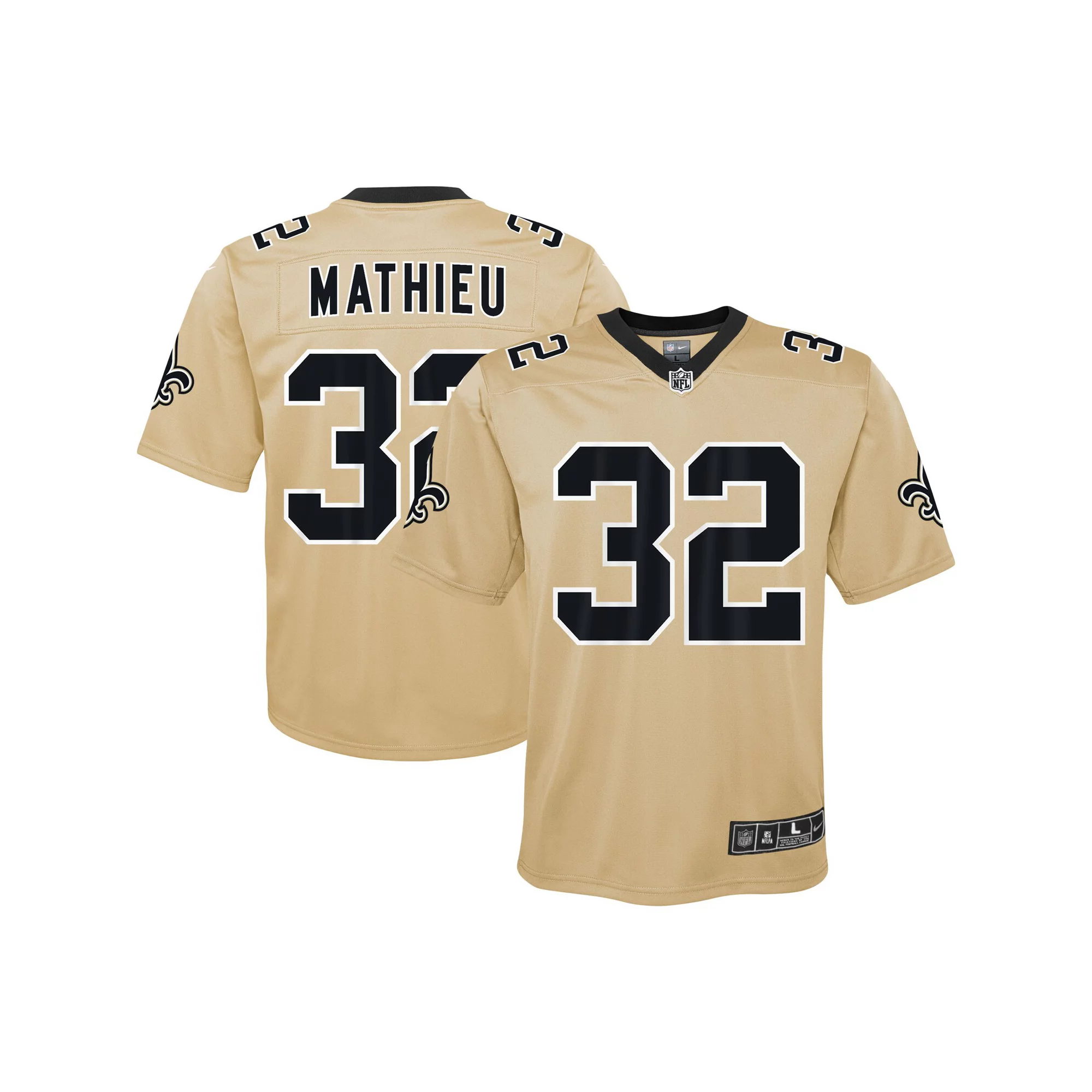 Youth Nike Tyrann Mathieu Gold New Orleans Saints Inverted Game Jersey