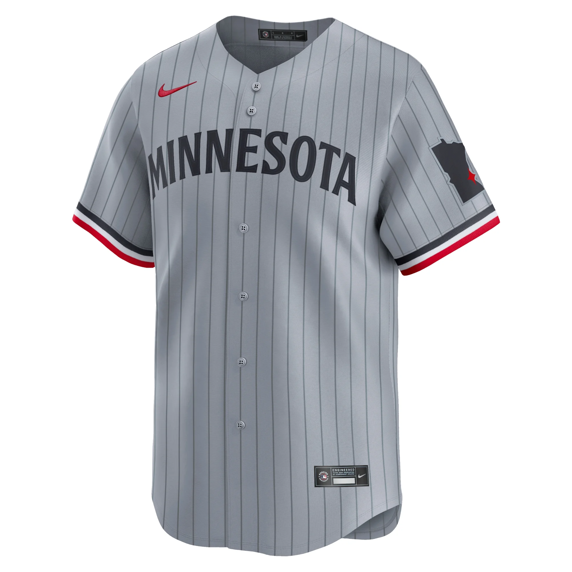 Men's Nike Gray Minnesota Twins Road Limited Jersey