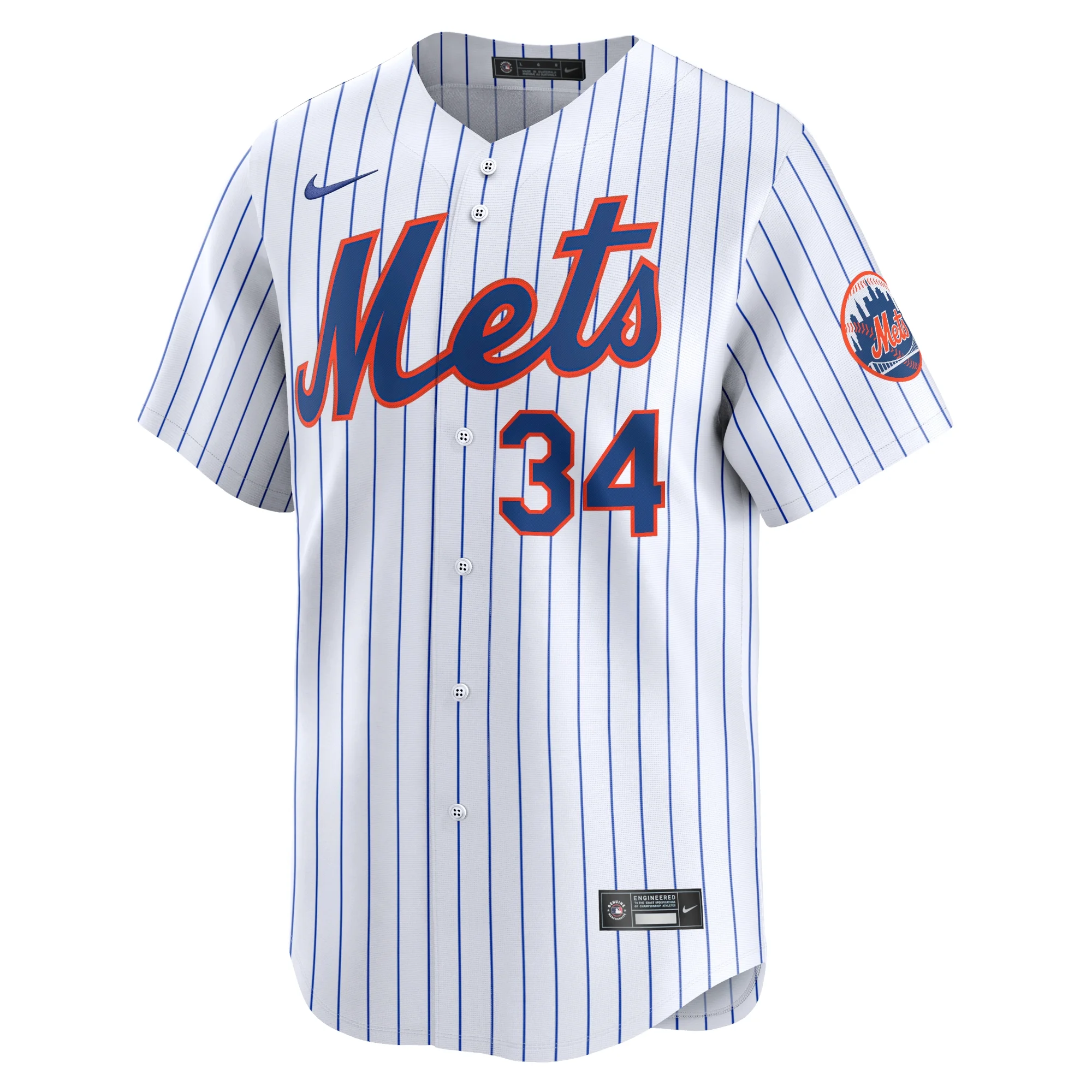 Men's Nike Kodai Senga White New York Mets Home Limited Player Jersey