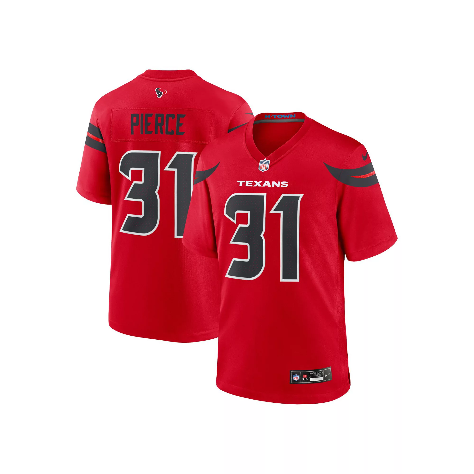 Men's Nike Dameon Pierce Red Houston Texans Alternate Game Jersey