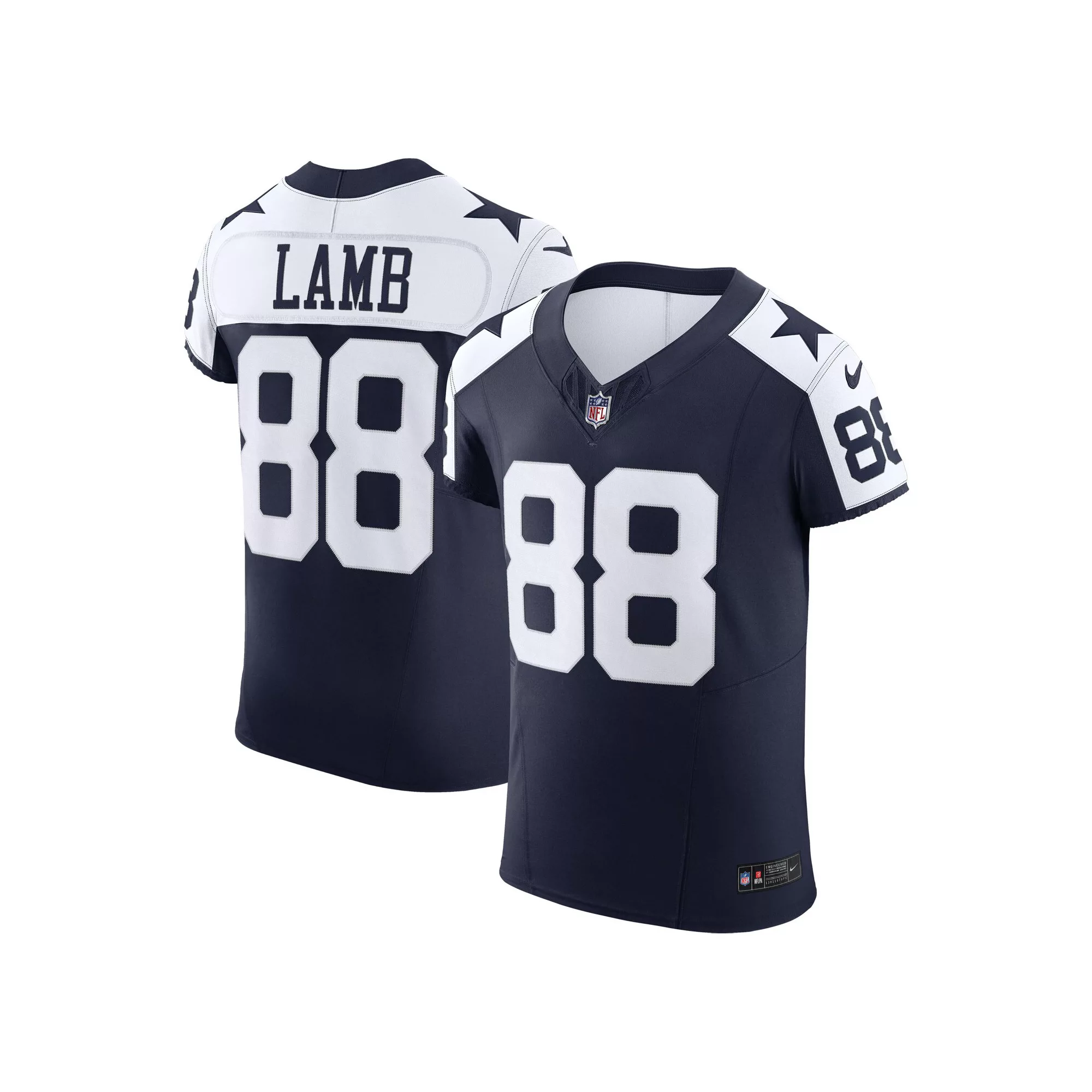 Men's Nike CeeDee Lamb Navy Dallas Cowboys Alternate Vapor F.U.S.E. Elite Jersey