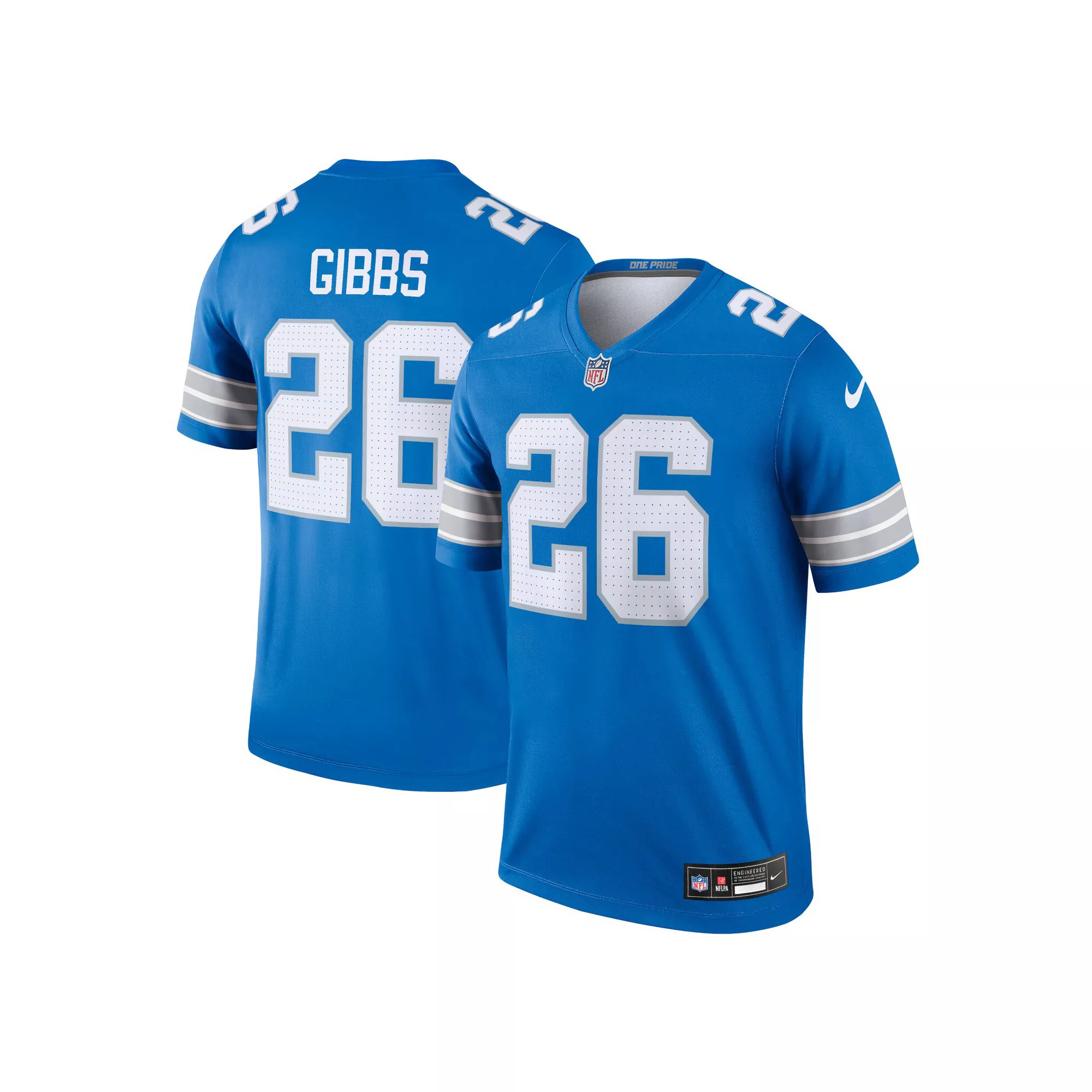 Men's Nike Jahmyr Gibbs Blue Detroit Lions Legend Jersey