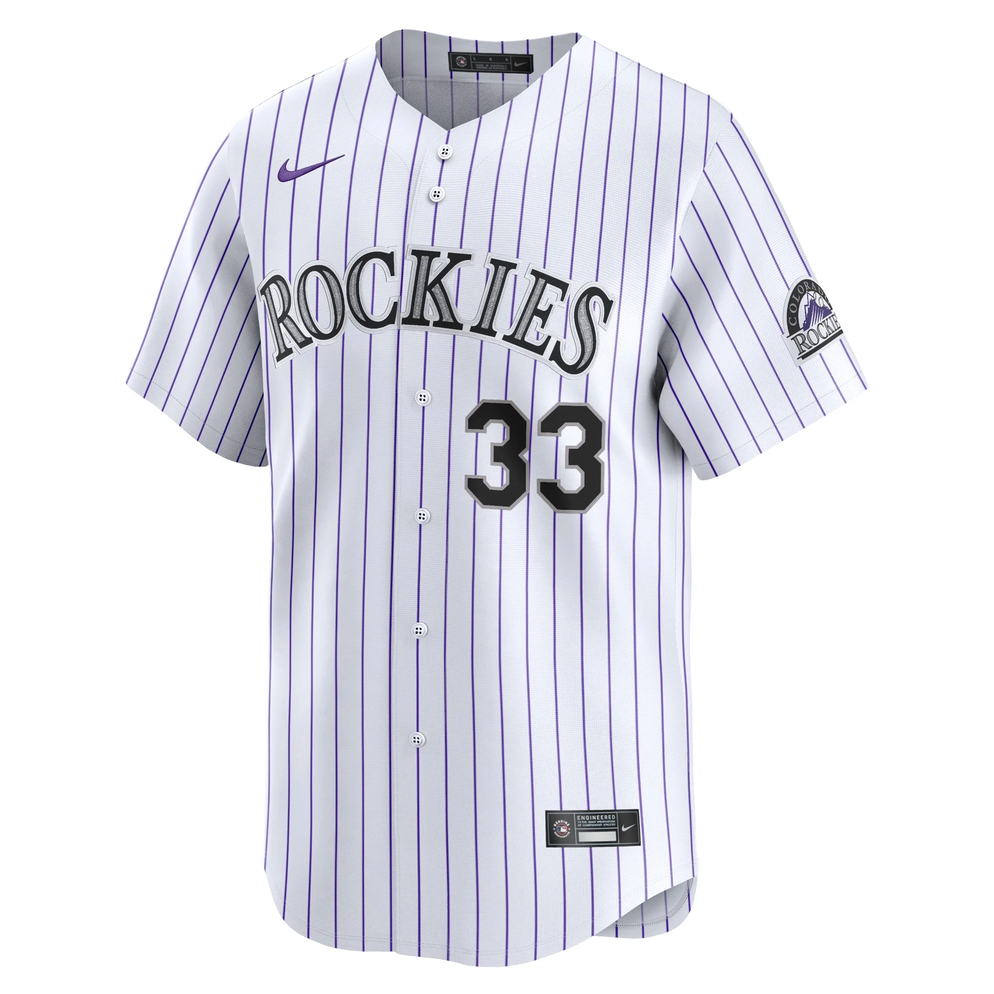 Men's Nike Larry Walker White Colorado Rockies Home Limited Player Jersey