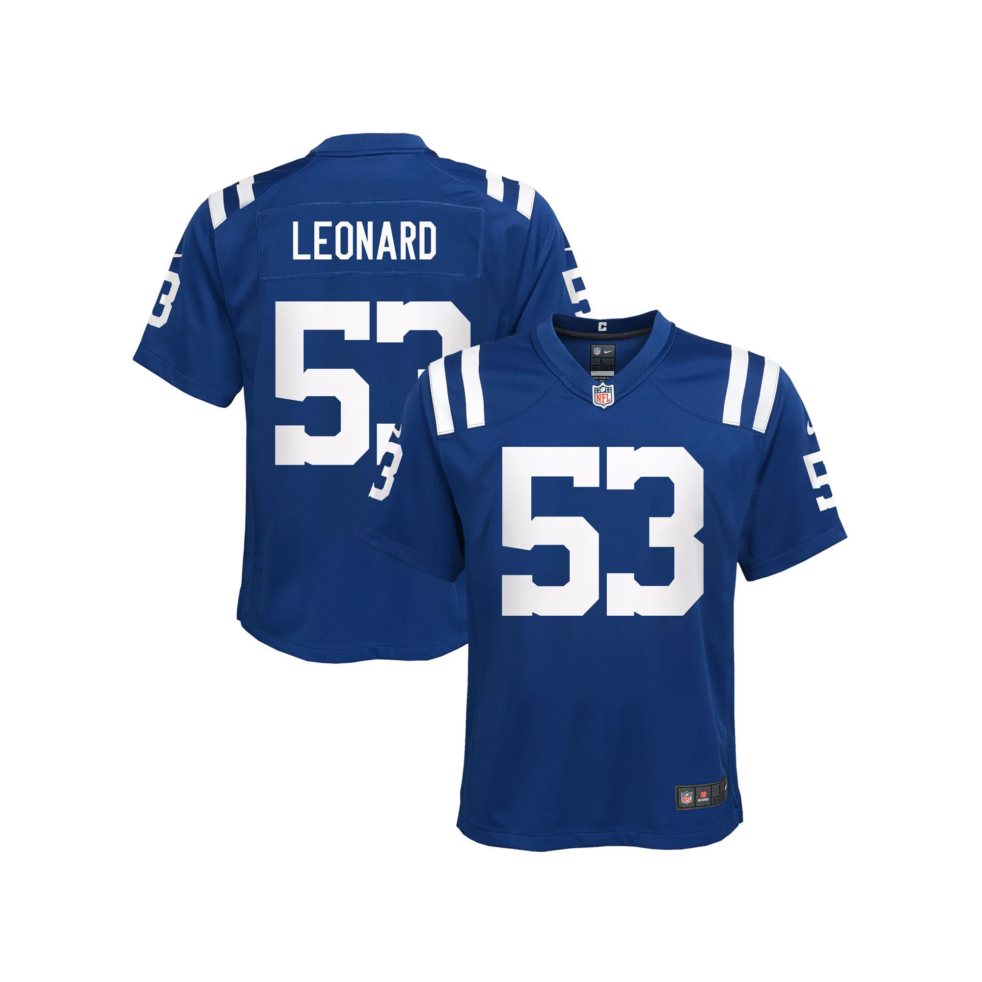 Youth Nike Darius Leonard Royal Indianapolis Colts Game Player Jersey