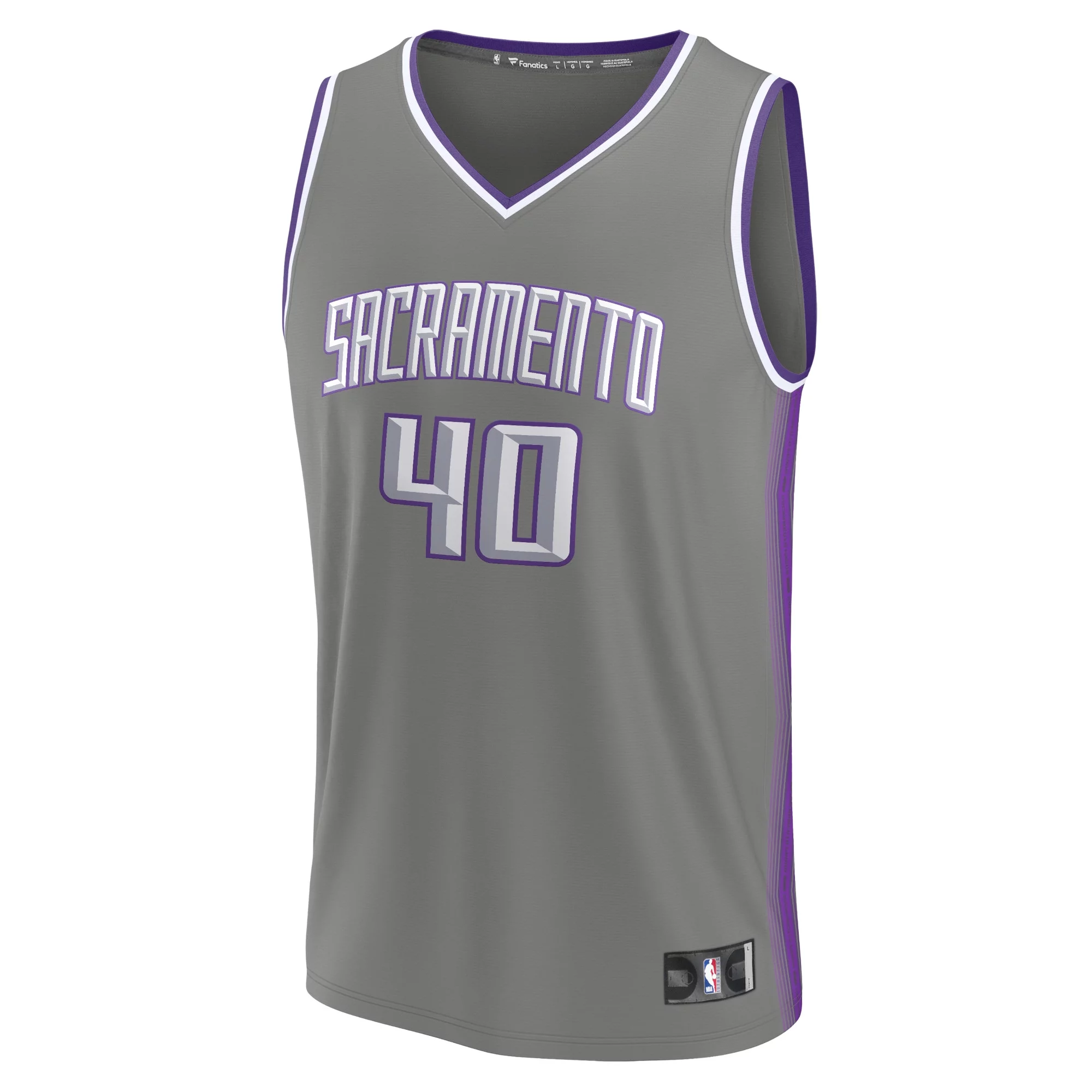 Men's Fanatics Harrison Barnes Gray Sacramento Kings Fastbreak Jersey - City Edition