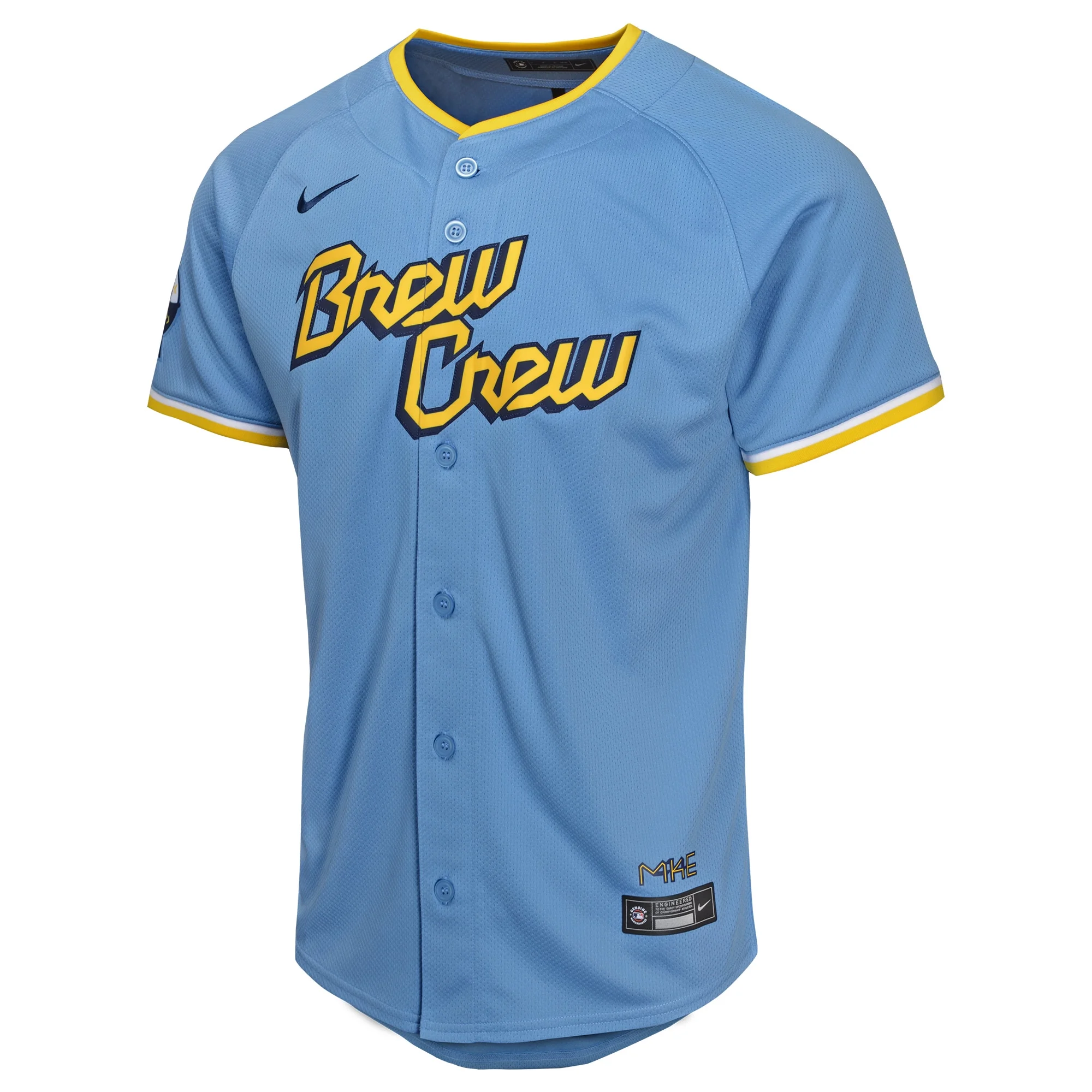 Youth Nike Powder Blue Milwaukee Brewers City Connect Limited Jersey