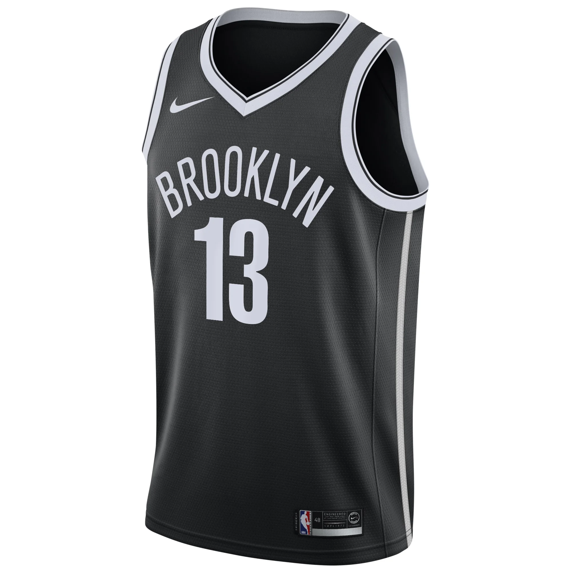 Men's Nike James Harden Black Brooklyn Nets 2020/21 Swingman Jersey - Icon Edition
