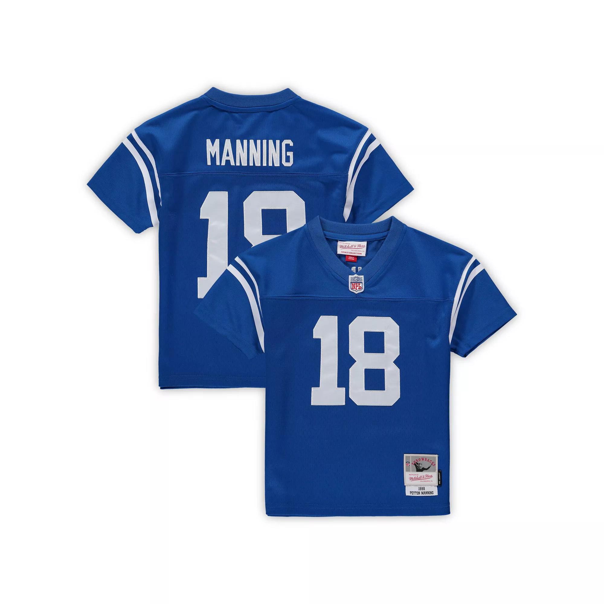 Preschool Mitchell & Ness Peyton Manning Royal Indianapolis Colts Retired Legacy Jersey