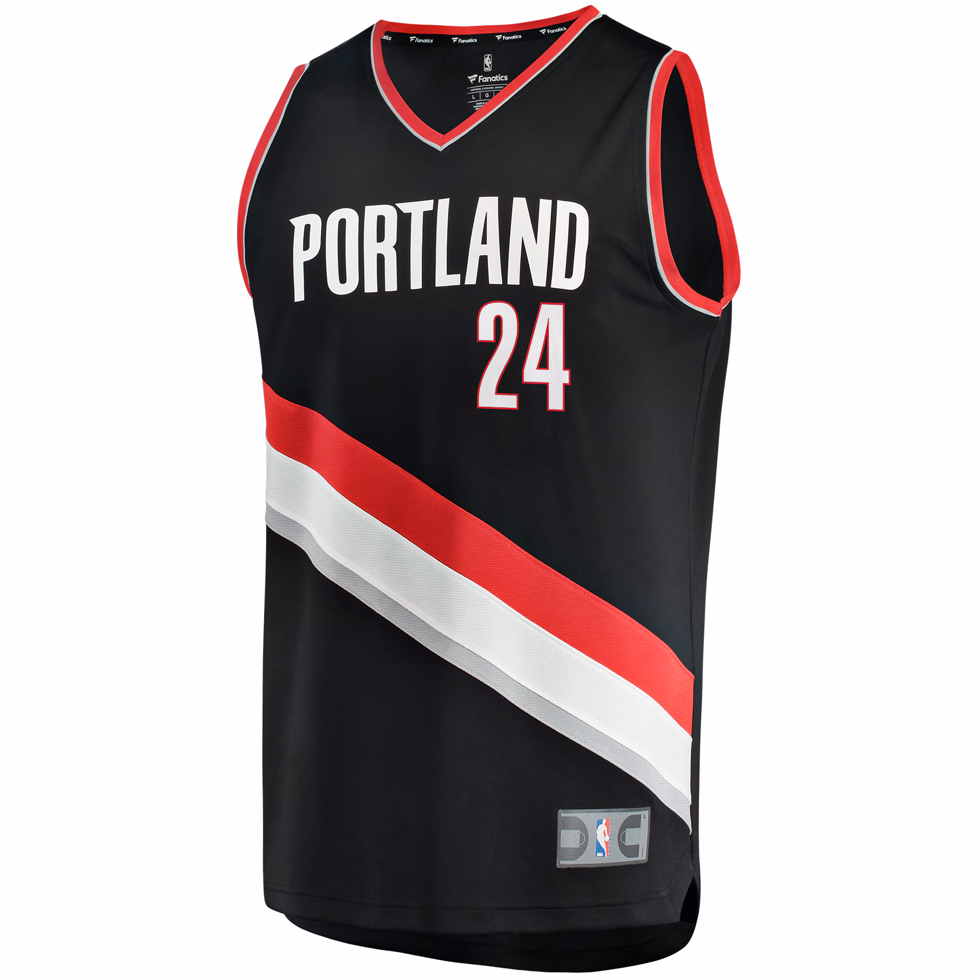 Anfernee Simons Portland Trail Blazers Fanatics Fast Break Replica Jersey Black - Icon Edition