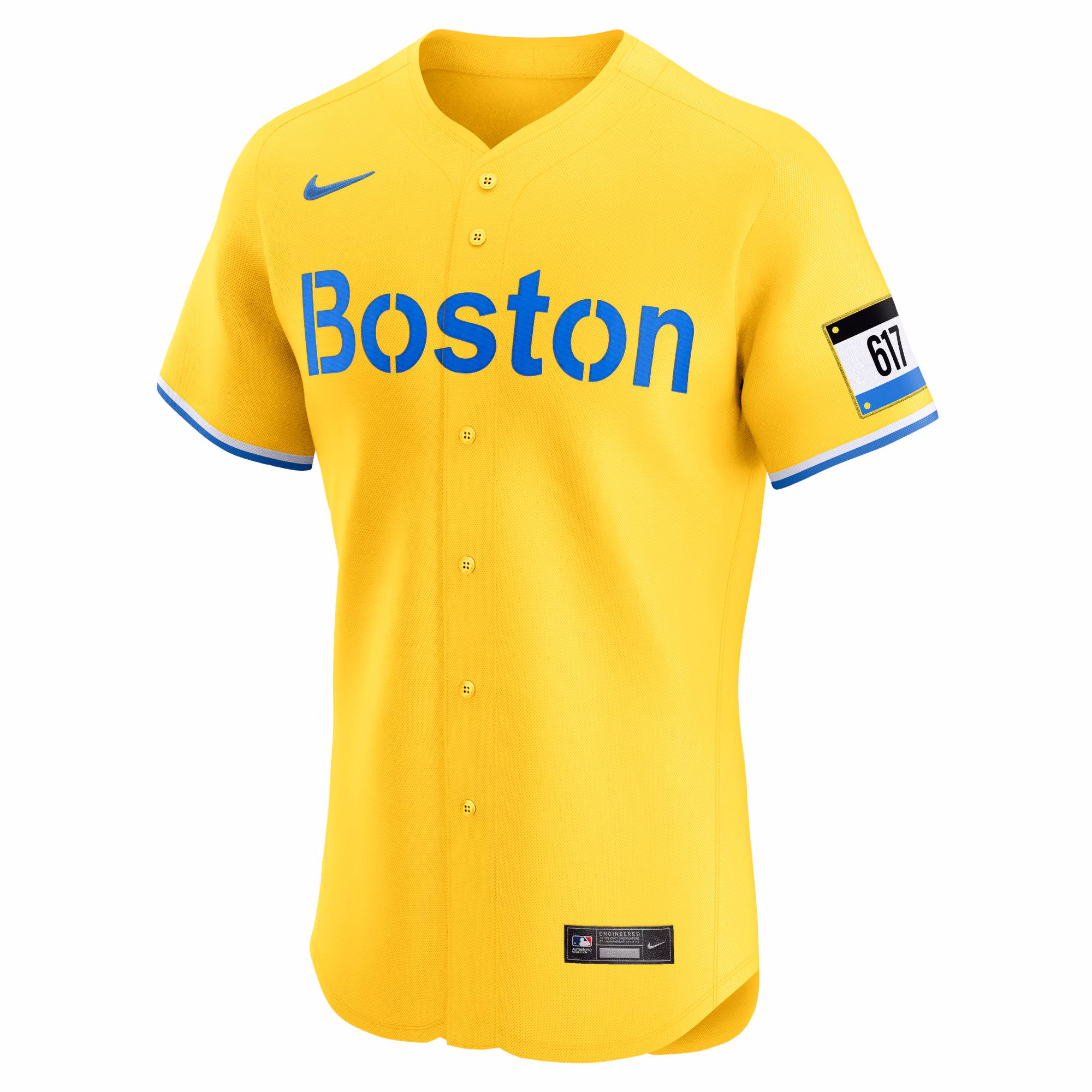 Rafael Devers Boston Red Sox Nike City Connect Elite Jersey - Gold
