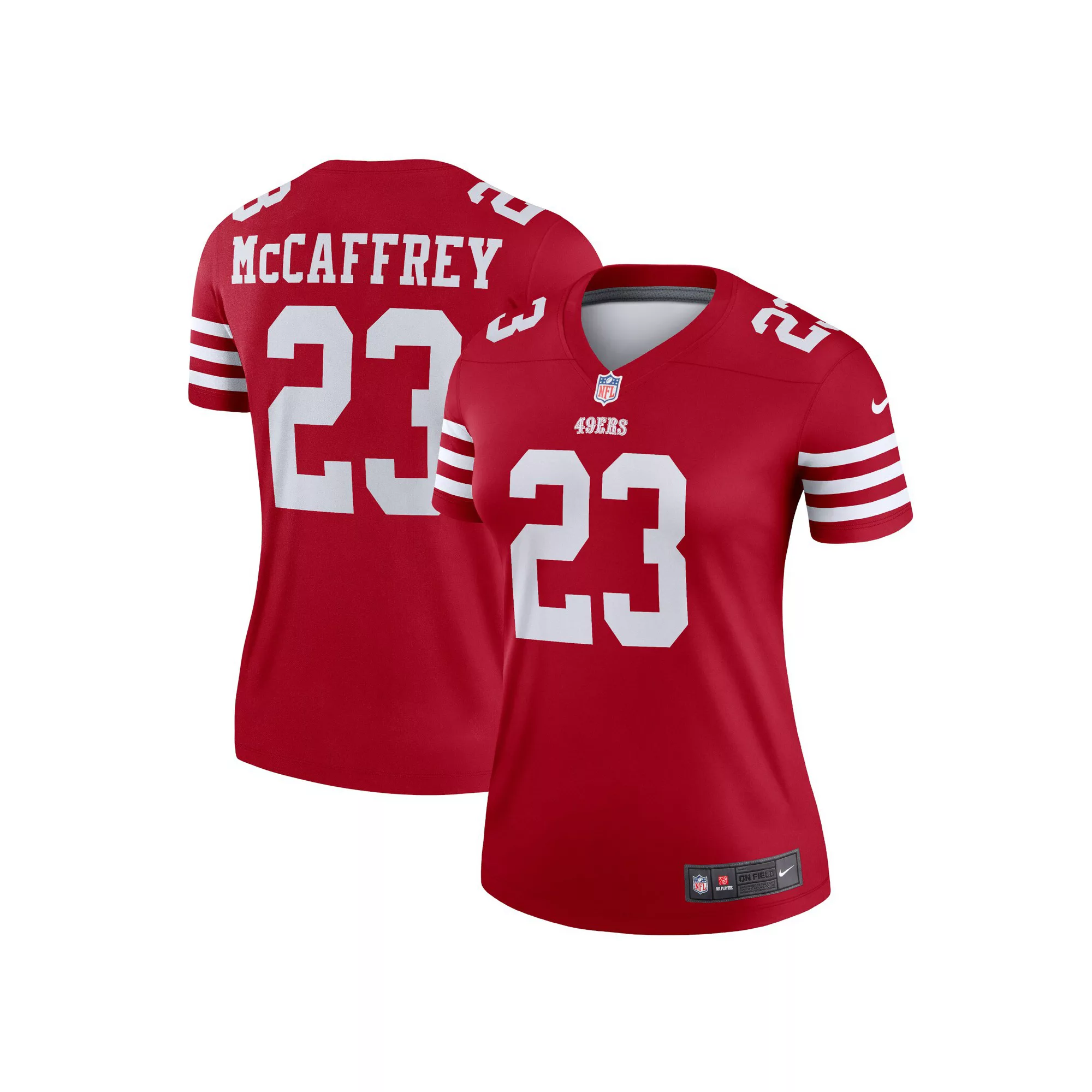 Women's Nike Christian McCaffrey Scarlet San Francisco 49ers Legend Jersey
