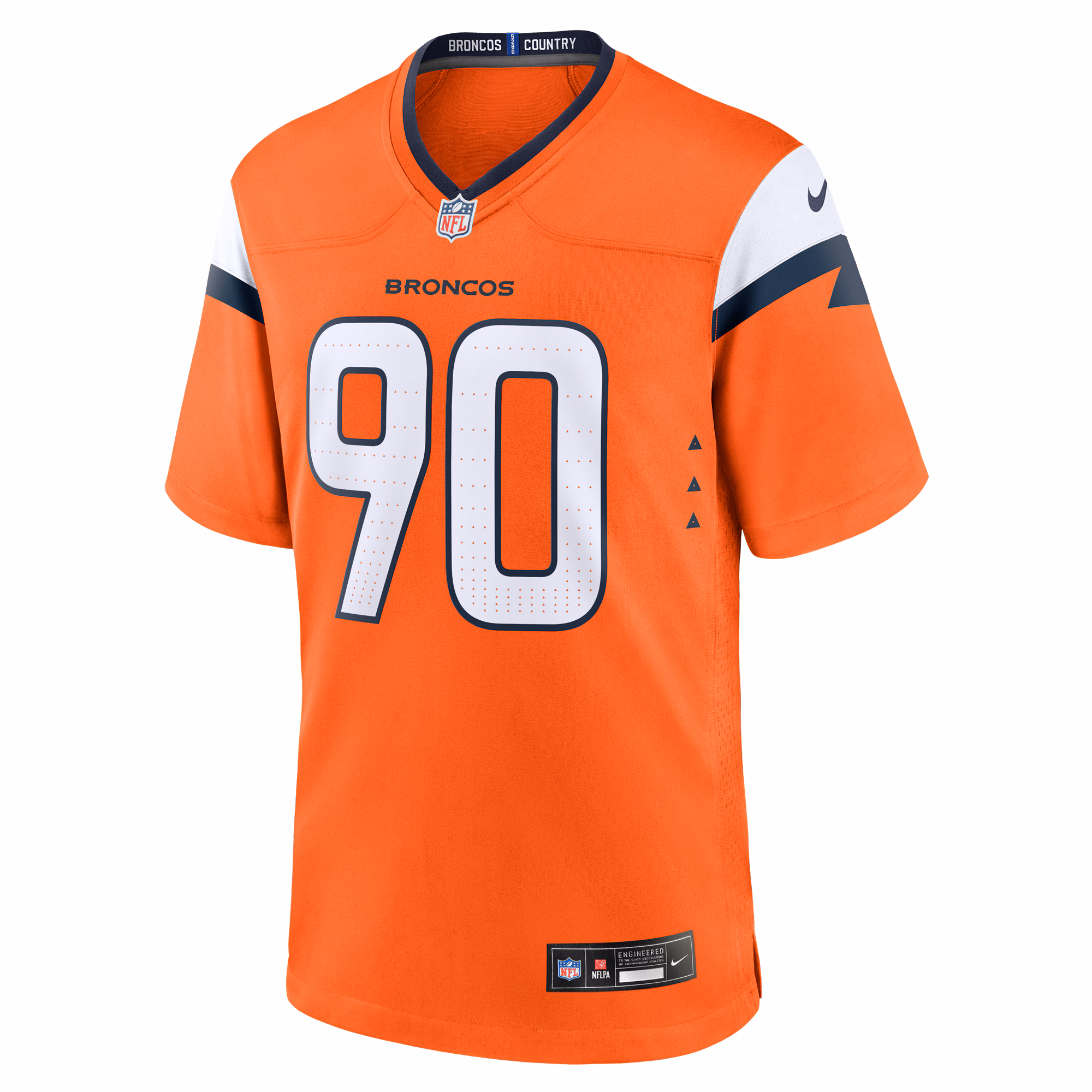 Angelo Blackson Denver Broncos Nike Game Jersey -  Orange