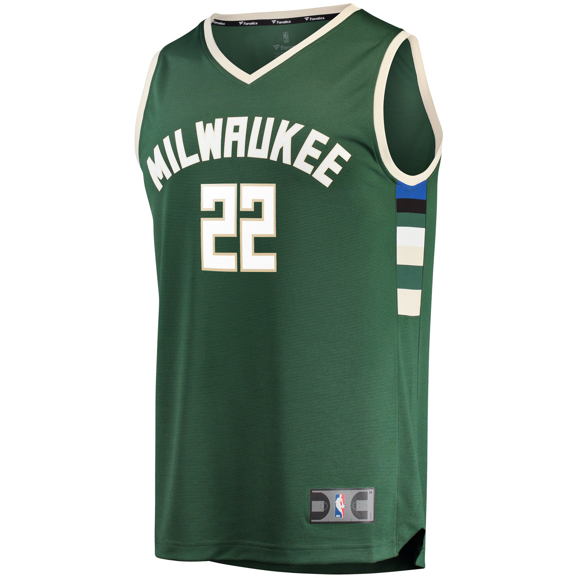 Khris Middleton Milwaukee Bucks Fanatics Fast Break Road Replica Player Jersey Green - Icon Edition