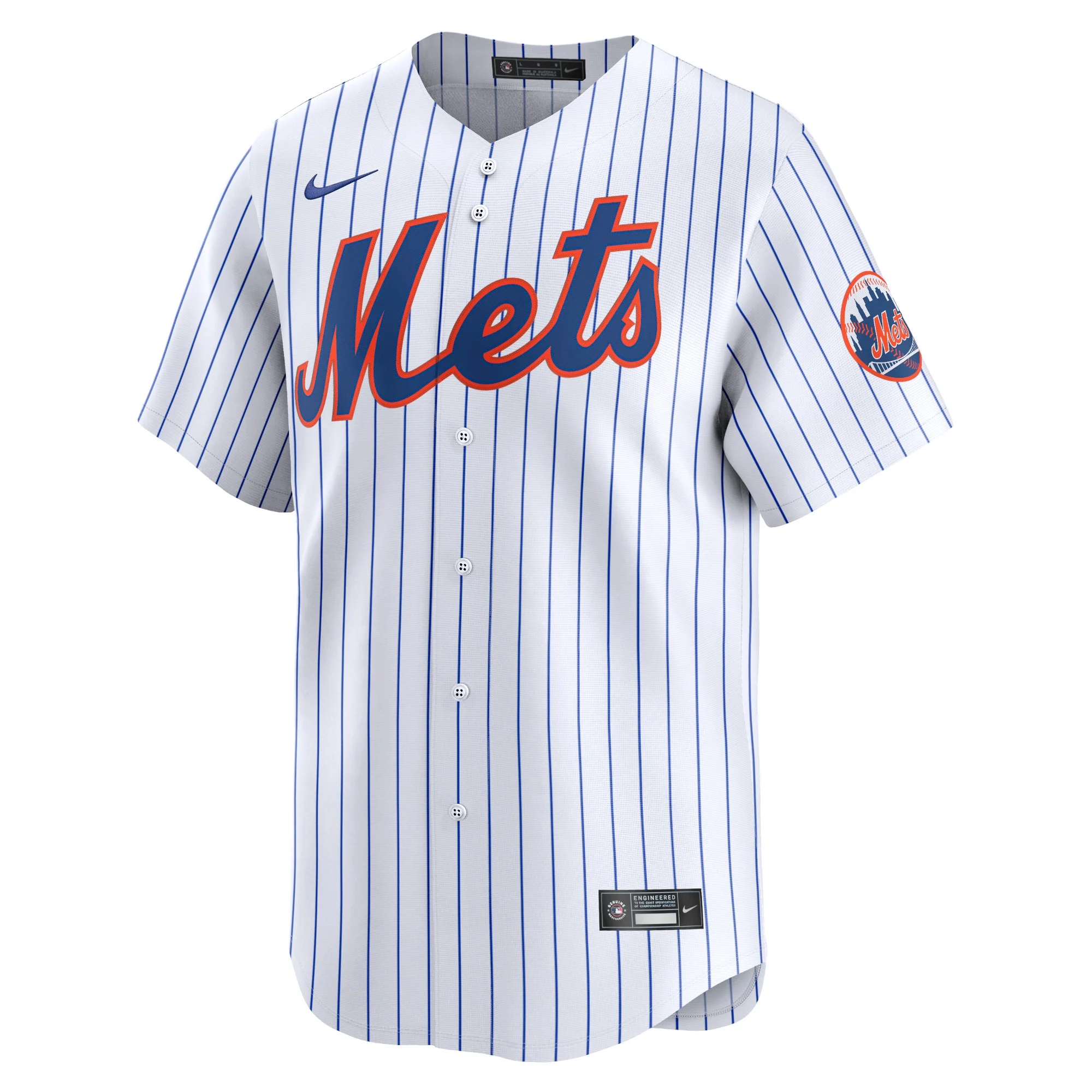Men's Nike White New York Mets 2024 Jackie Robinson Day Home Limited Jersey