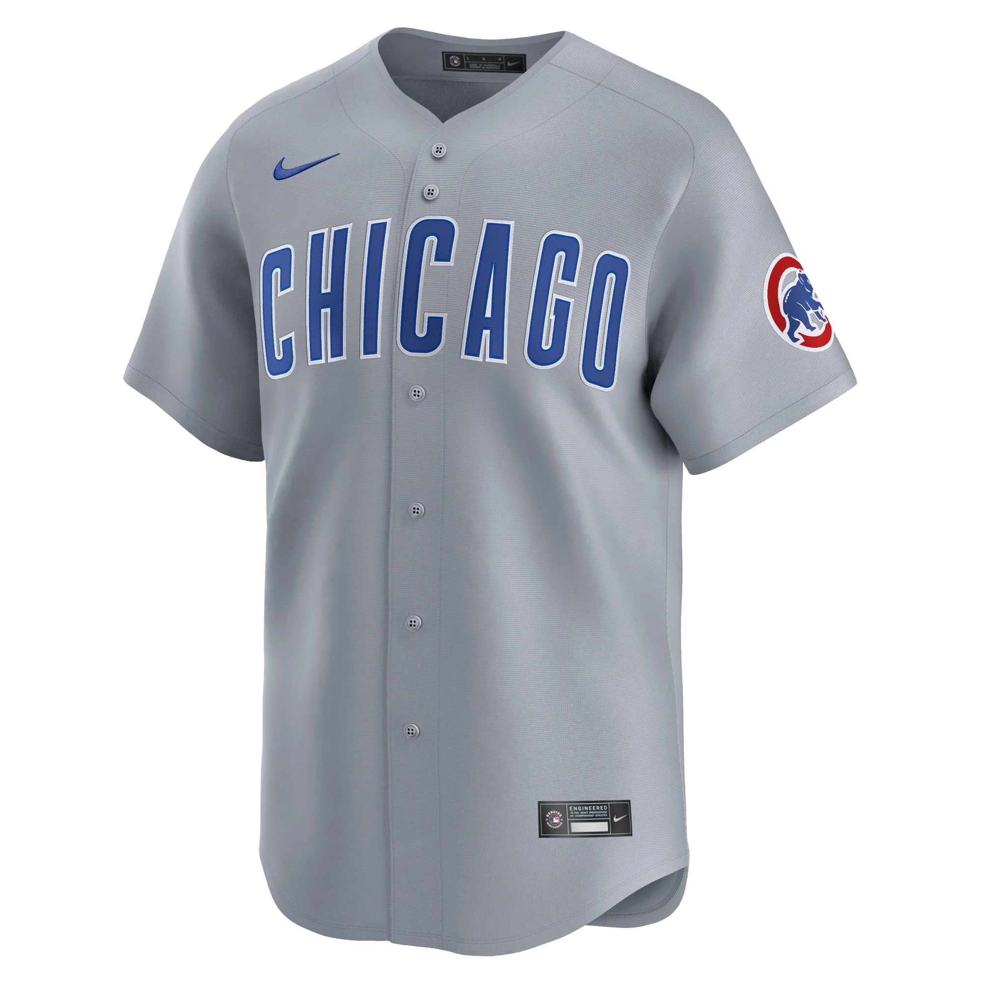 Men's Nike Gray Chicago Cubs Road Limited Jersey