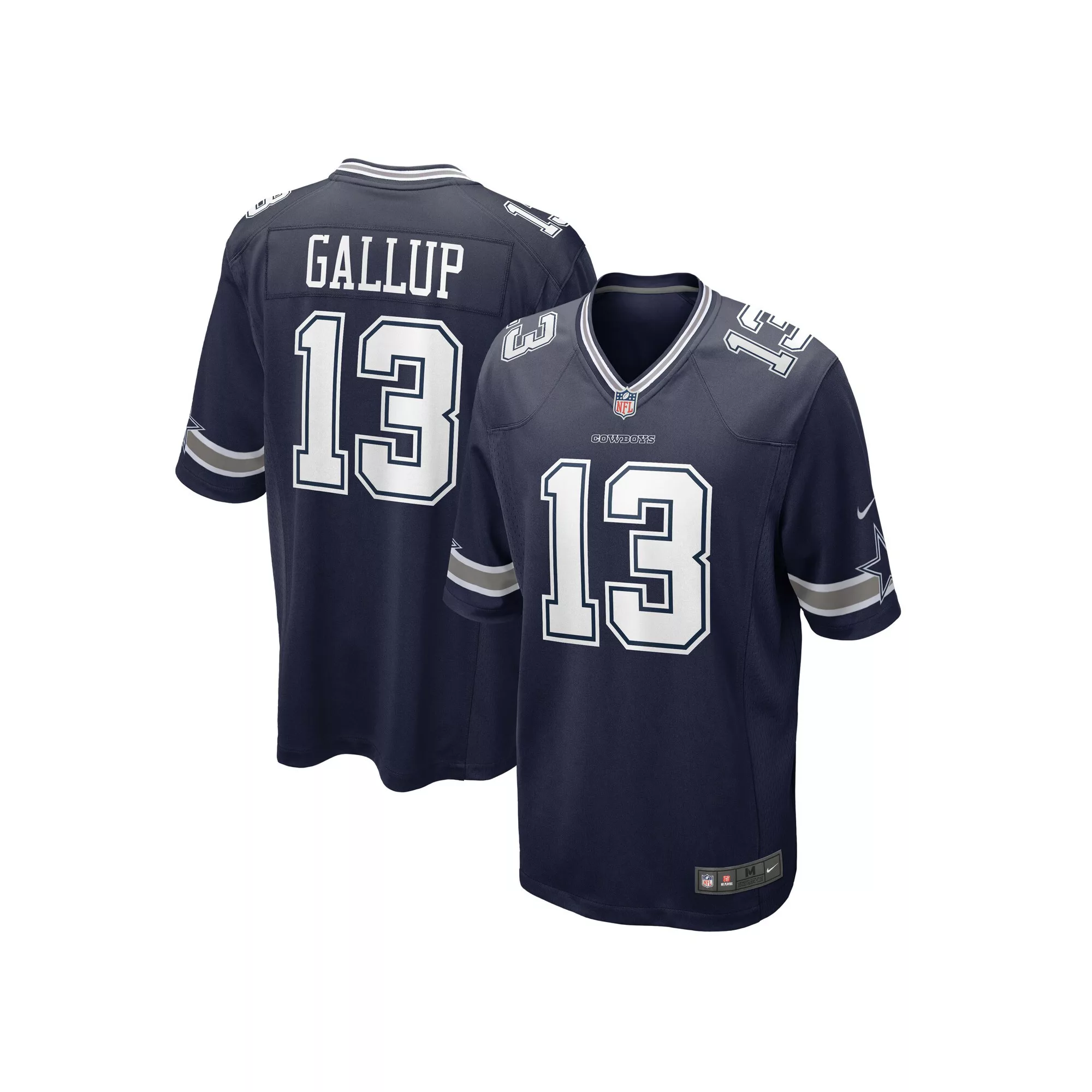 Men's Nike Michael Gallup Navy Dallas Cowboys  Game Jersey