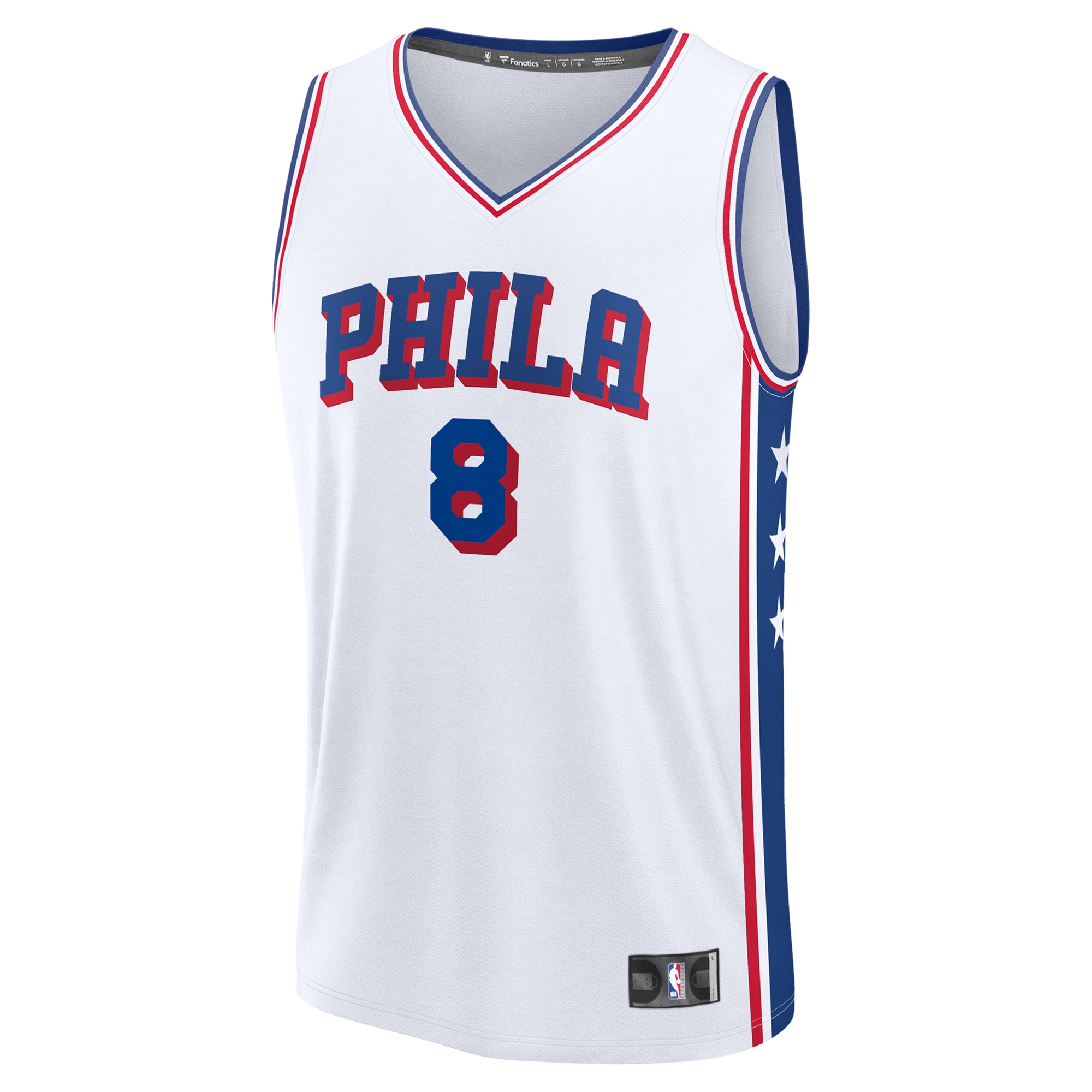 Paul George Philadelphia 76ers Fanatics Fast Break Replica Player Jersey - Association Edition - White
