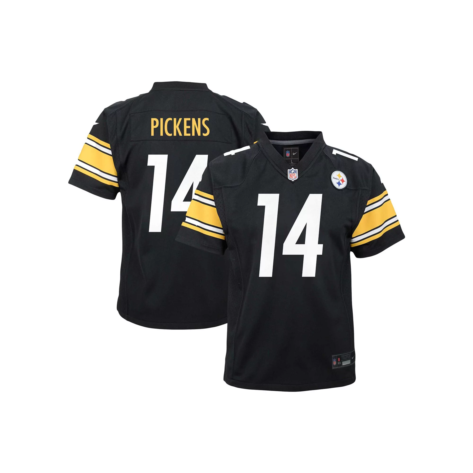 Youth Nike George Pickens Black Pittsburgh Steelers Game Jersey