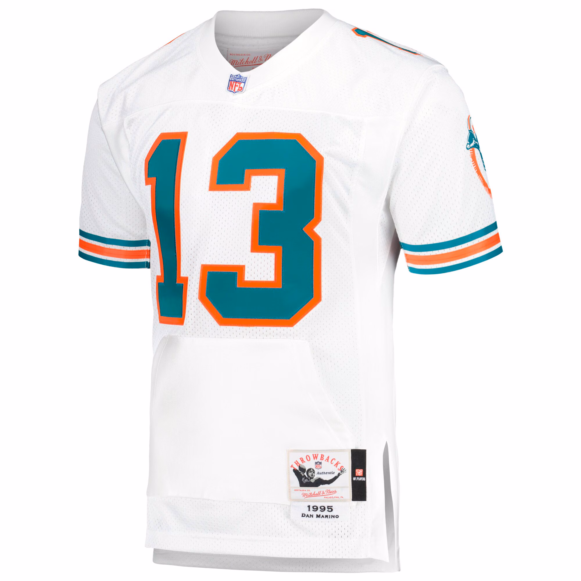 Dan Marino Miami Dolphins 1995 Mitchell & Ness Authentic Throwback Retired Player Pocket Jersey - White