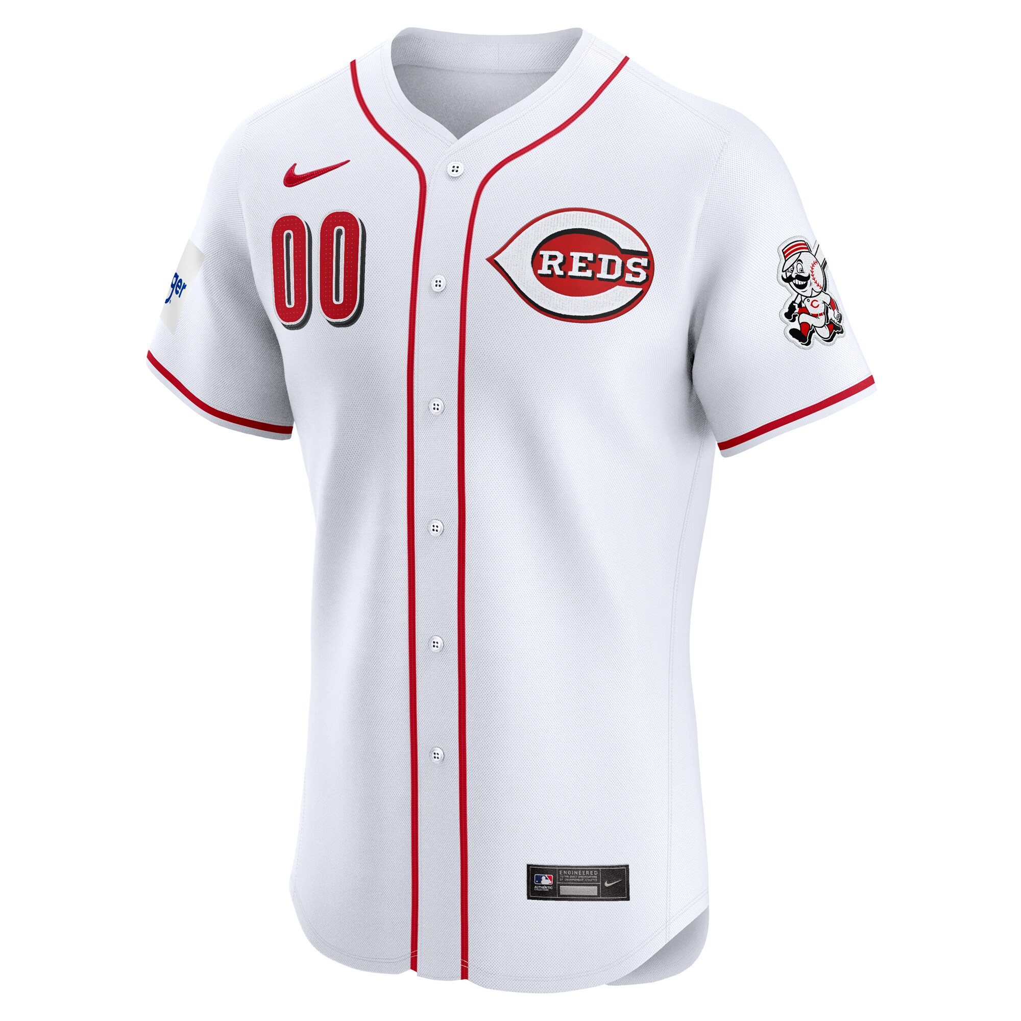 Cincinnati Reds Nike Home Elite Pick-A-Player Retired Roster Patch Jersey - White