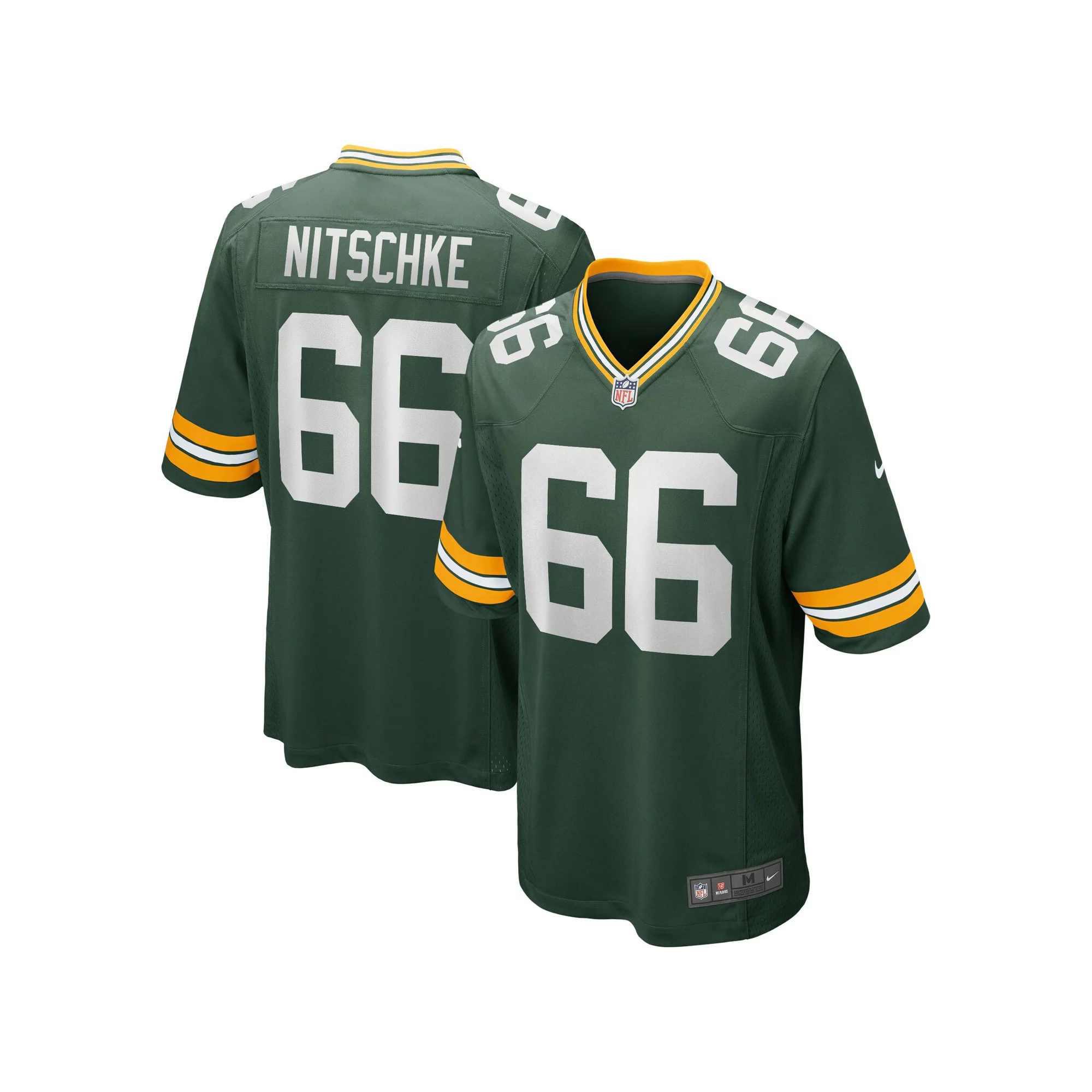 Men's Nike Ray Nitschke Green Green Bay Packers Game Retired Player Jersey