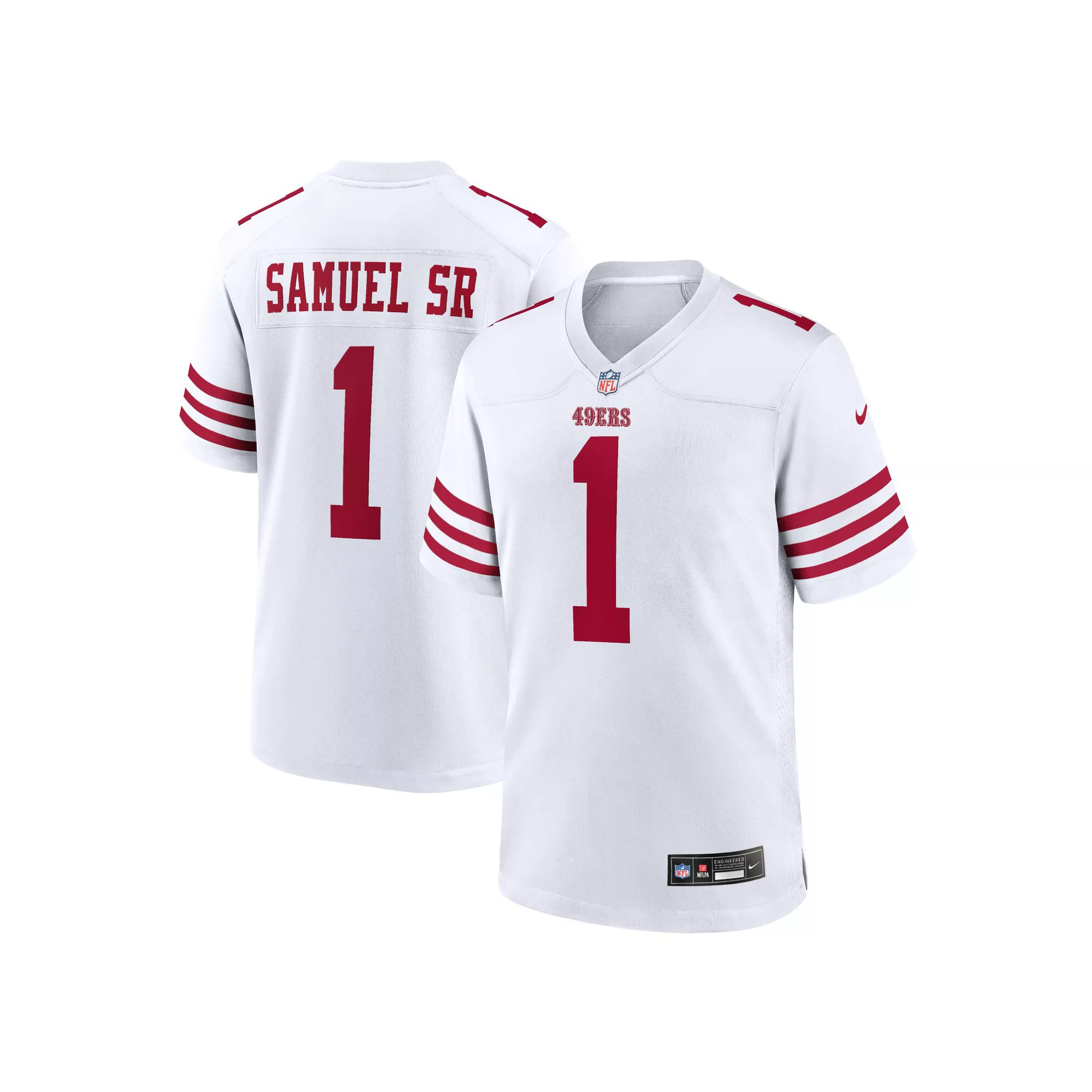 Men's Nike Deebo Samuel Sr White San Francisco 49ers Game Player Jersey