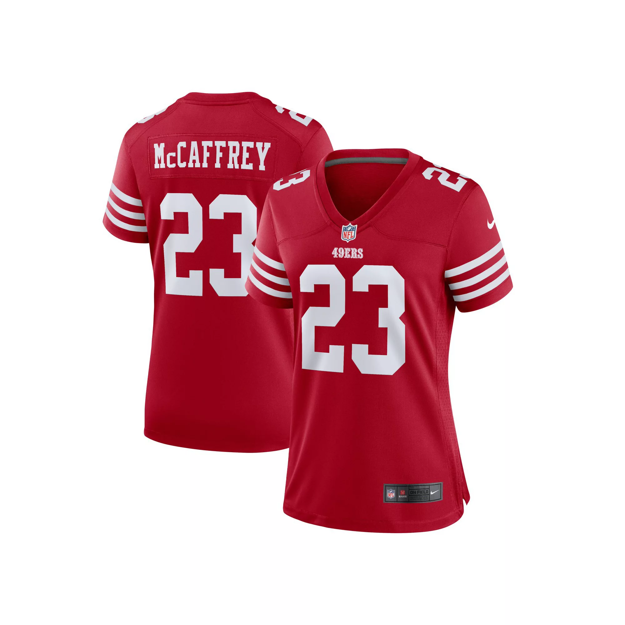 Women's Nike Christian McCaffrey Scarlet San Francisco 49ers Player Jersey
