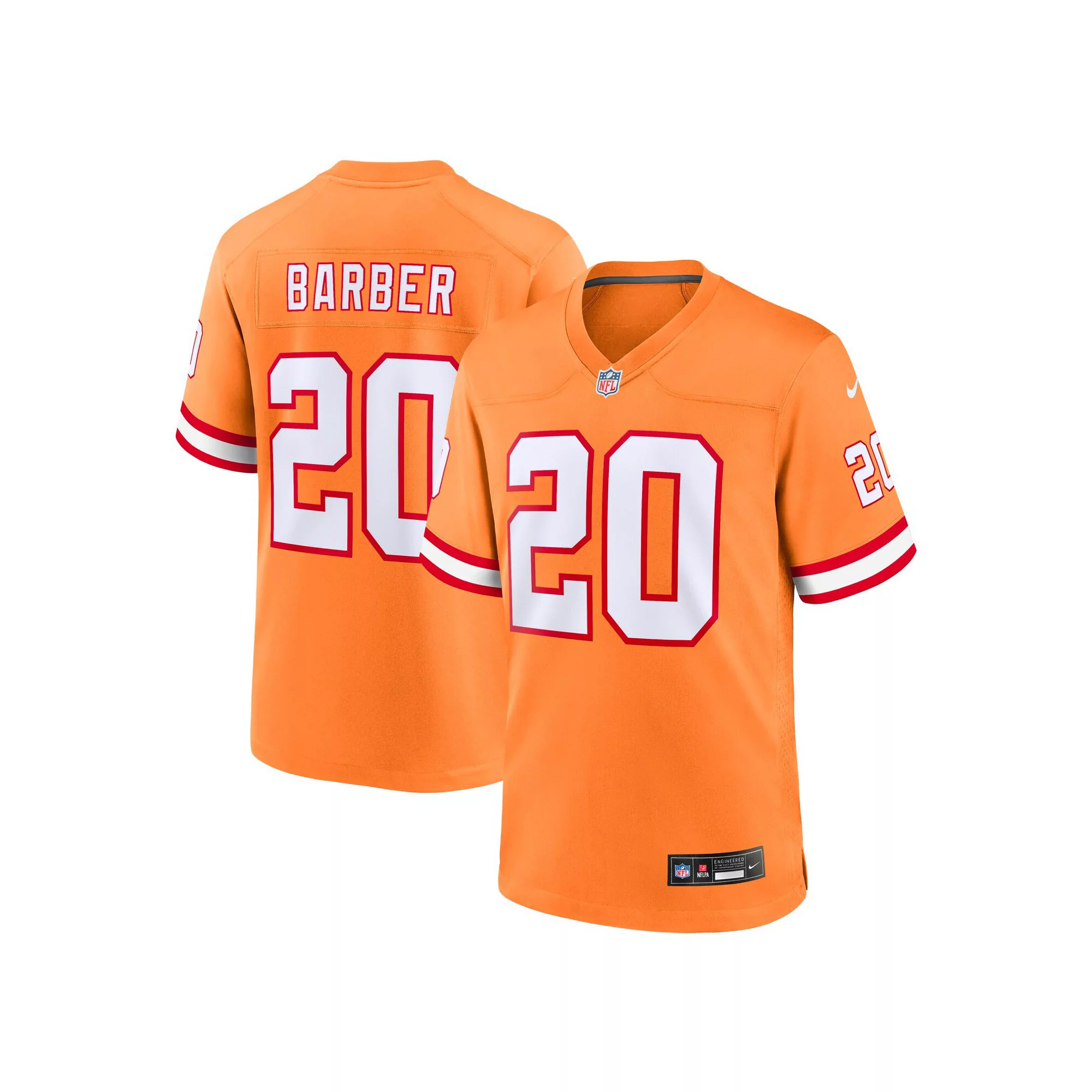 Youth Nike Ronde Barber Orange Tampa Bay Buccaneers Retired Player Game Jersey