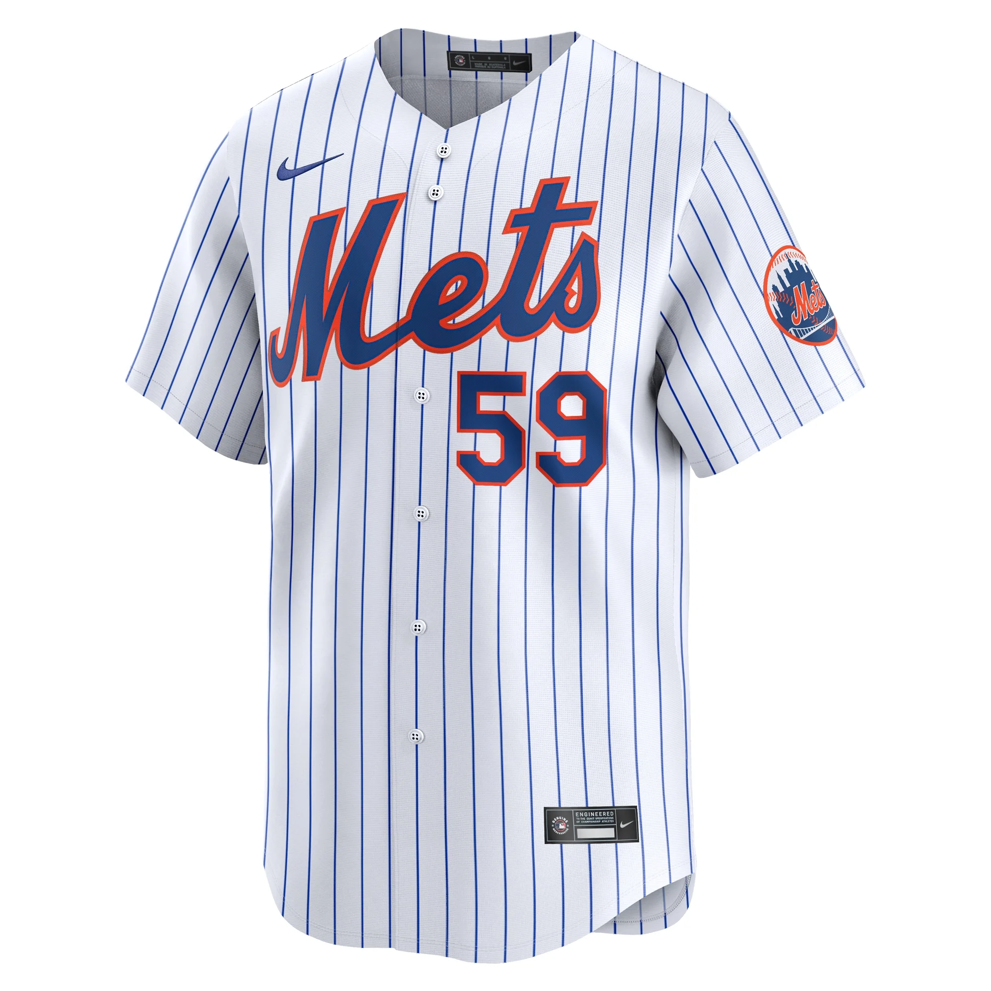 Men's Nike Sean Manaea White New York Mets Home Limited Player Jersey