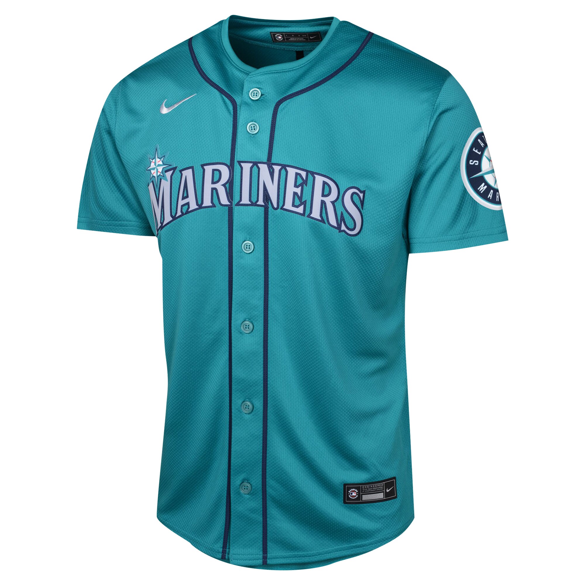 Julio Rodríguez Seattle Mariners Nike Youth Alternate Limited Player Jersey - Aqua