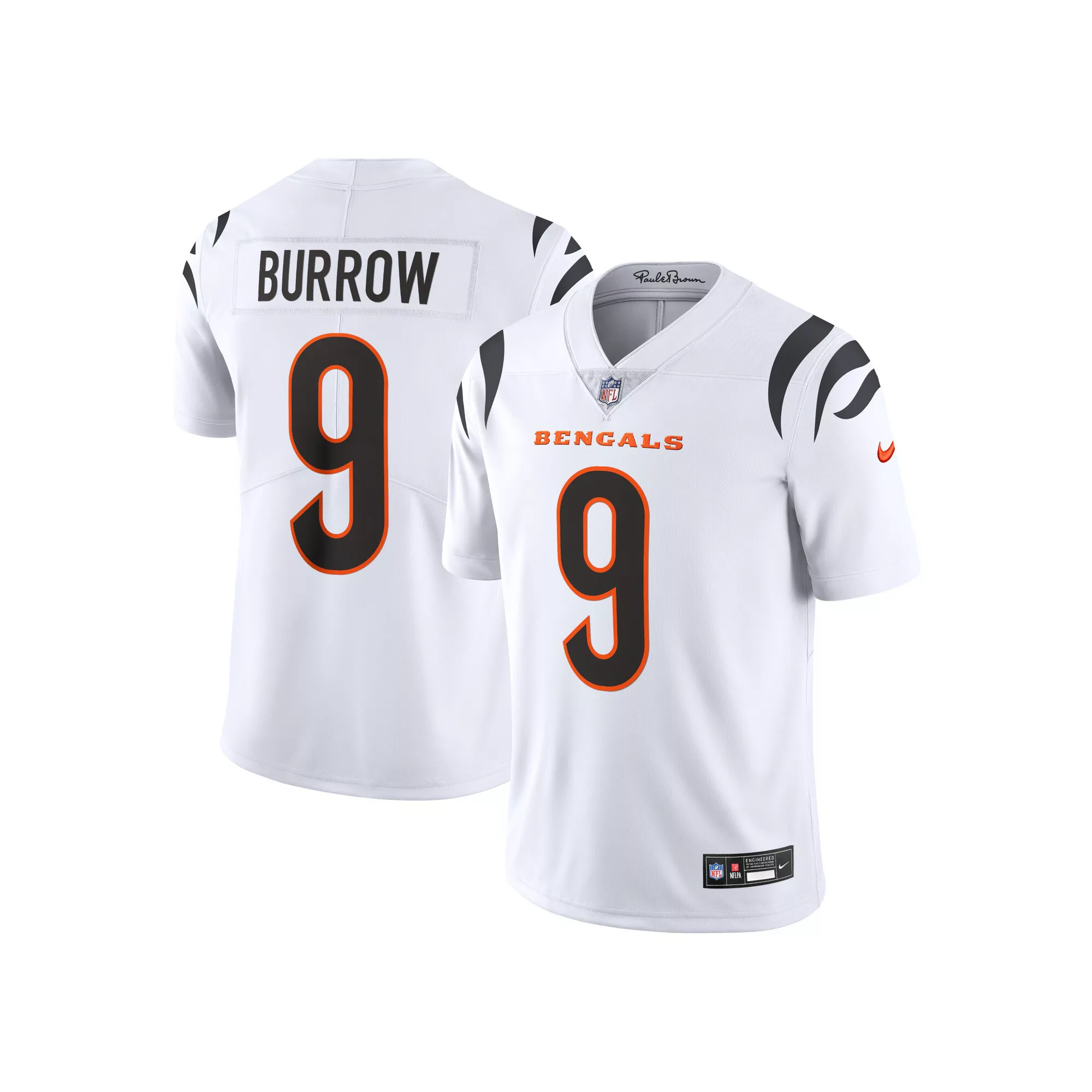 Men's Nike Joe Burrow White Cincinnati Bengals  Vapor Untouchable Limited Jersey