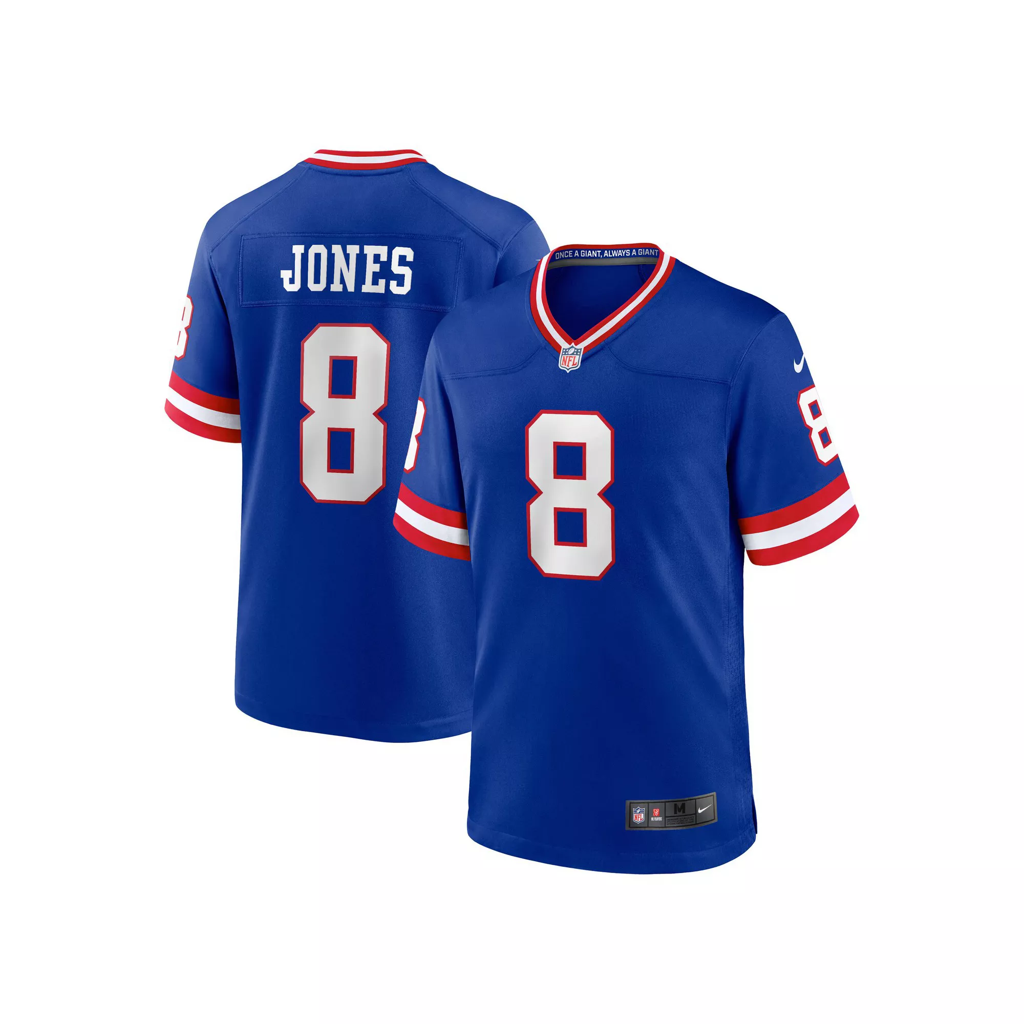 Men's Nike Daniel Jones Royal New York Giants Classic Player Game Jersey