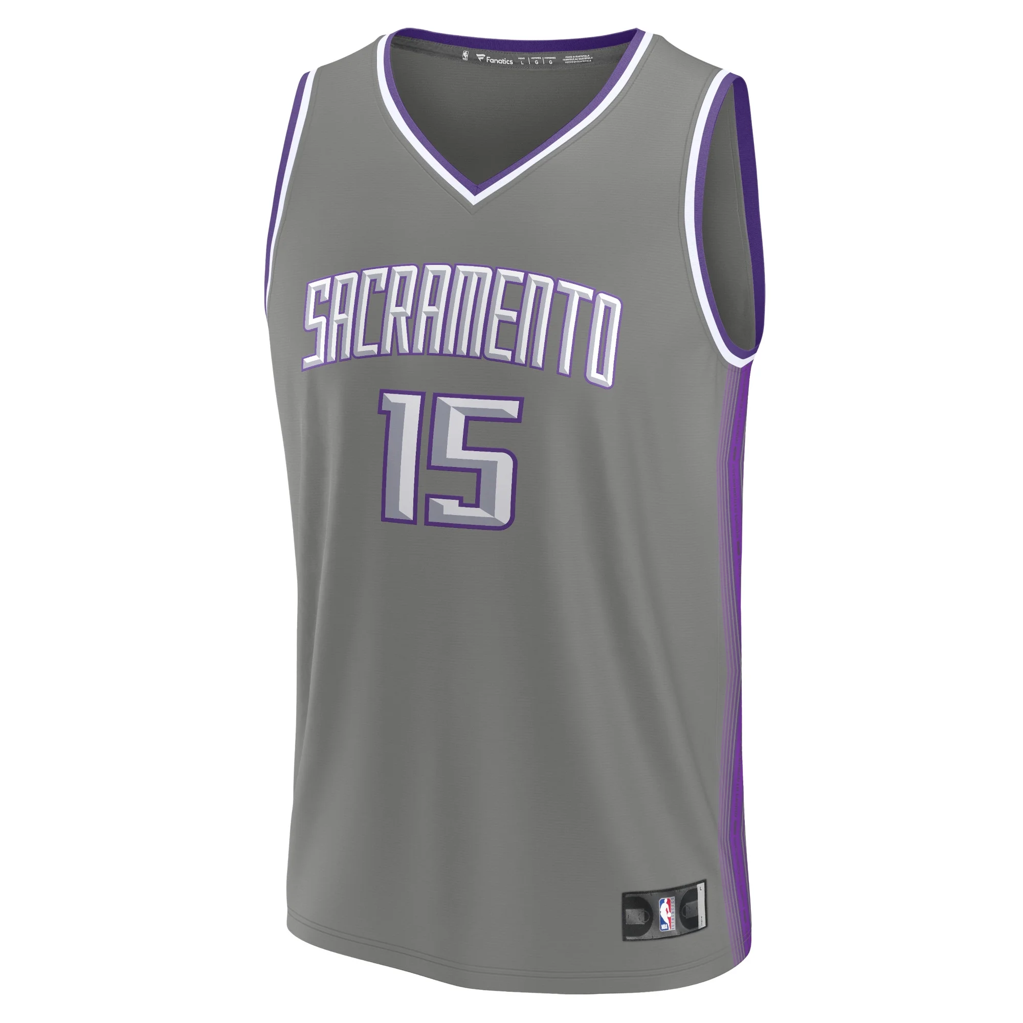 Men's Fanatics Branded Davion Mitchell Gray Sacramento Kings 2022/23 Fastbreak Jersey - City Edition