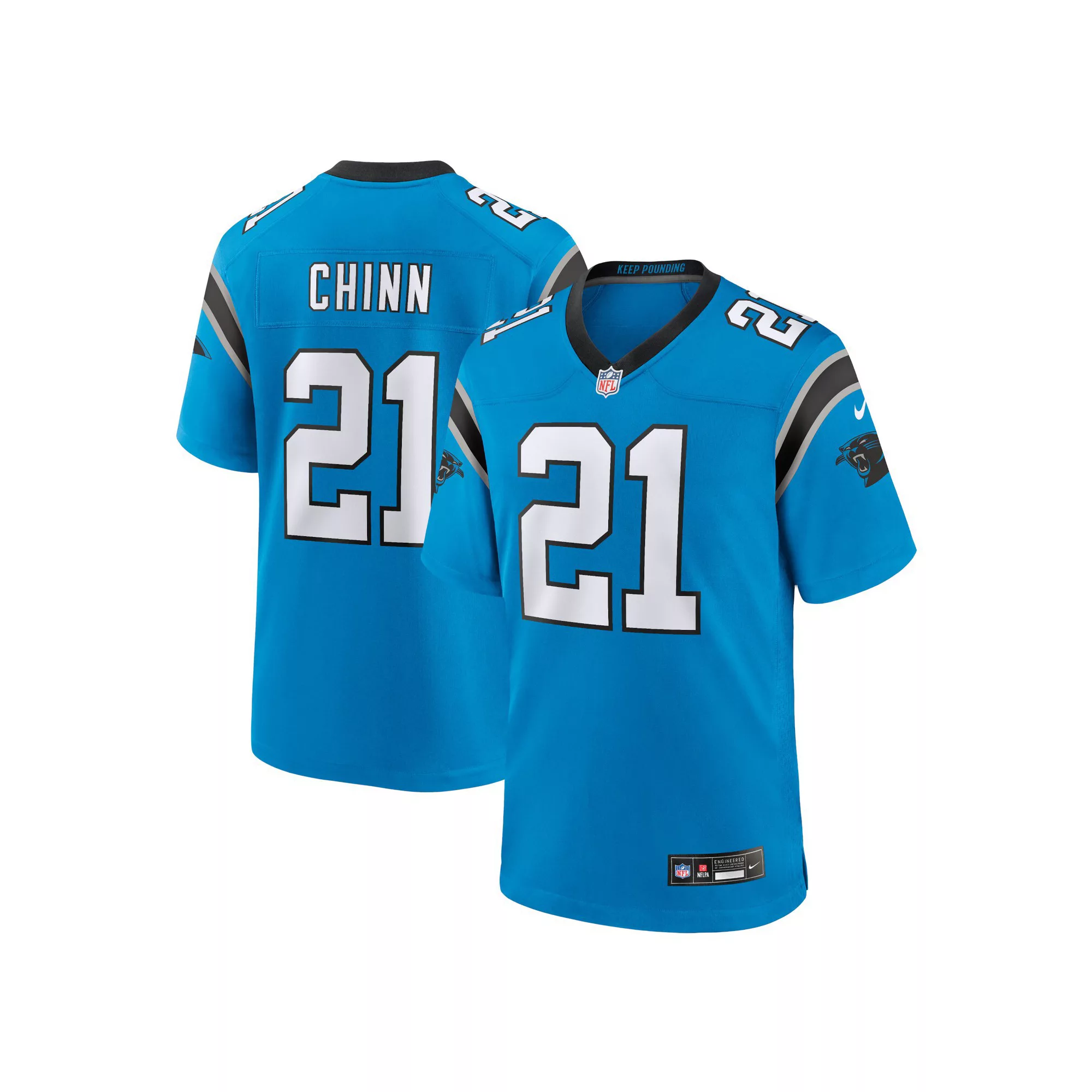 Men's Nike Jeremy Chinn Blue Carolina Panthers Alternate Game Jersey