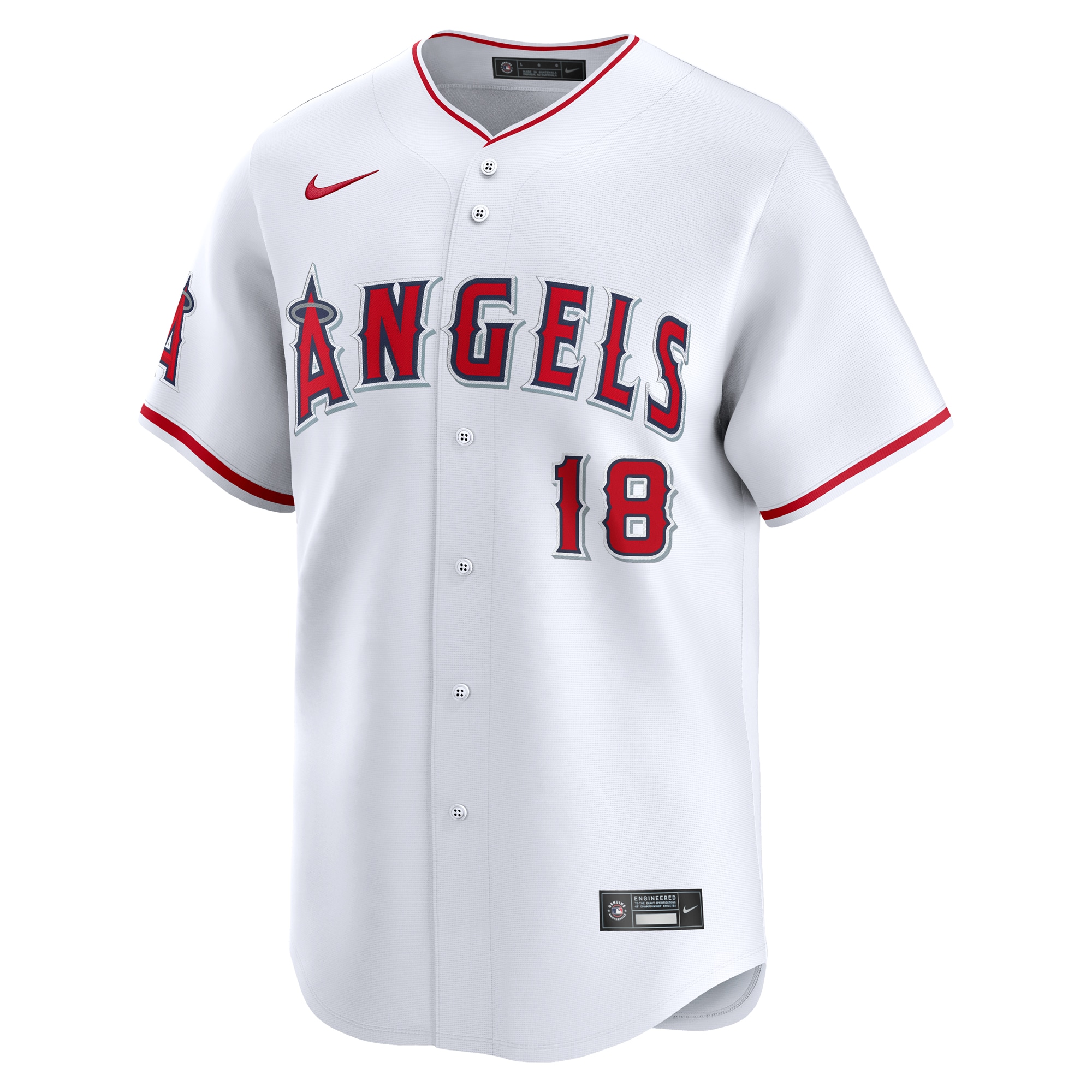 Nolan Schanuel Los Angeles Angels Nike Home Limited Player Jersey - White