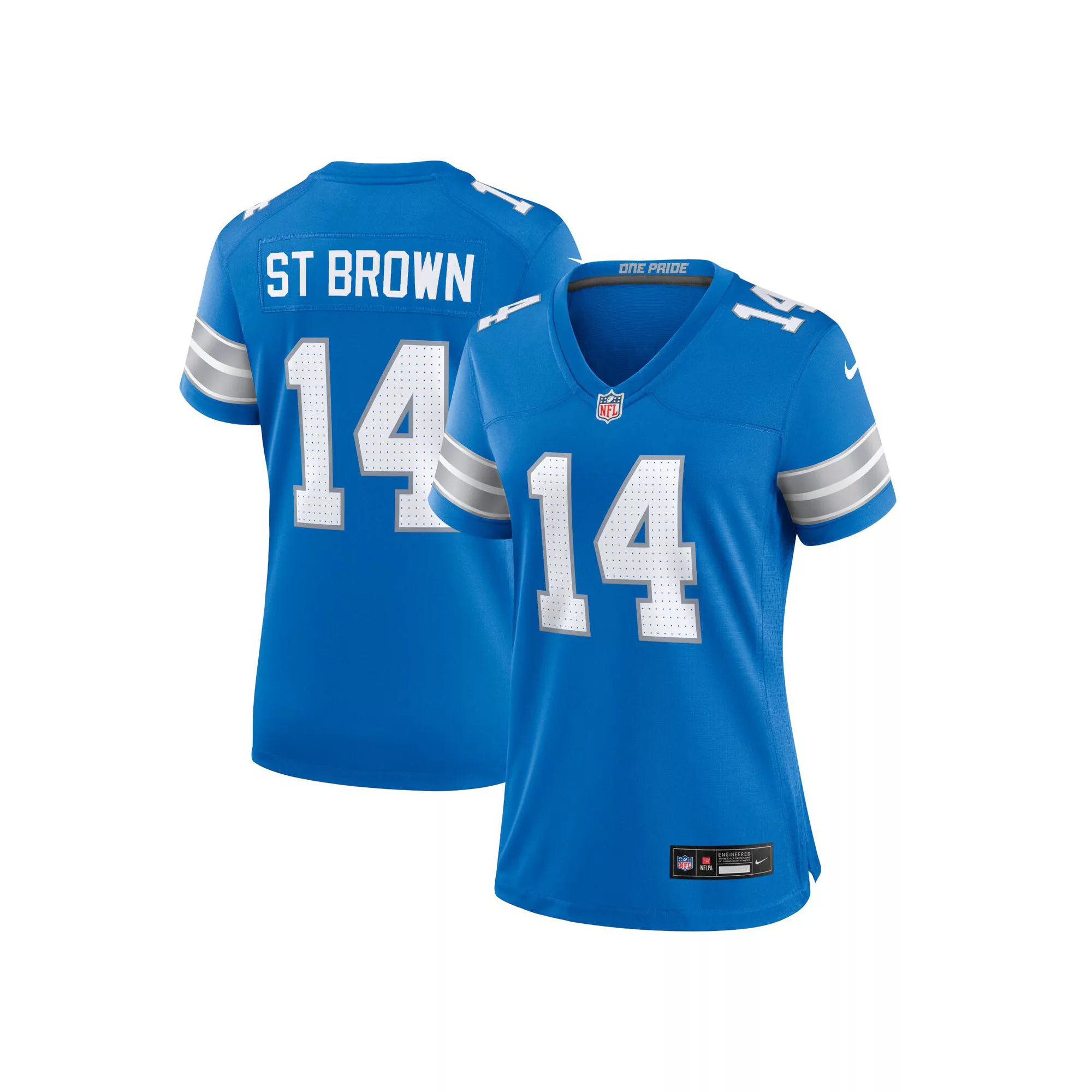 Women's Nike Amon-Ra St. Brown Blue Detroit Lions Team Game Jersey