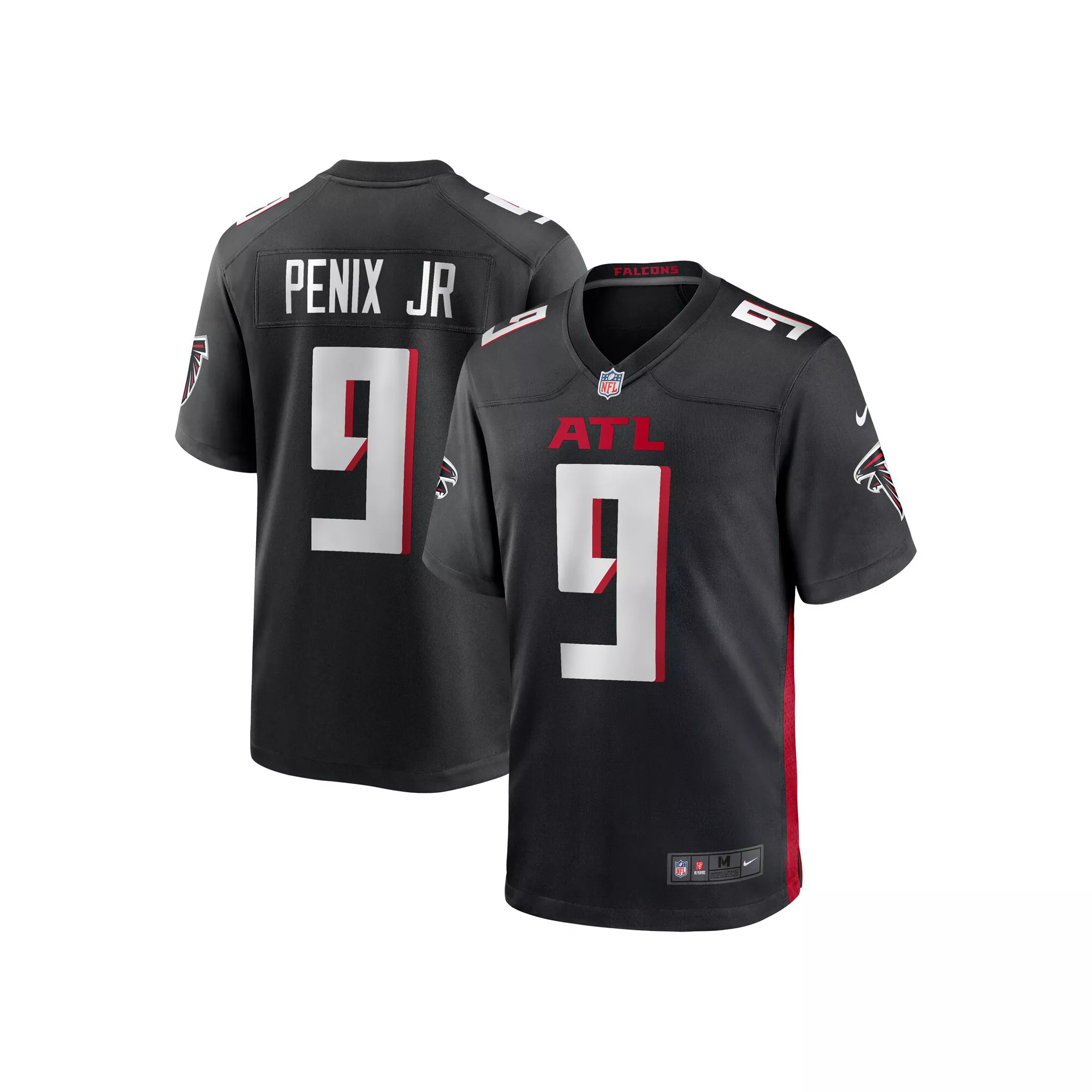 Men's Nike Michael Penix Jr. Black Atlanta Falcons 2024 NFL Draft First Round Pick Player Game Jersey